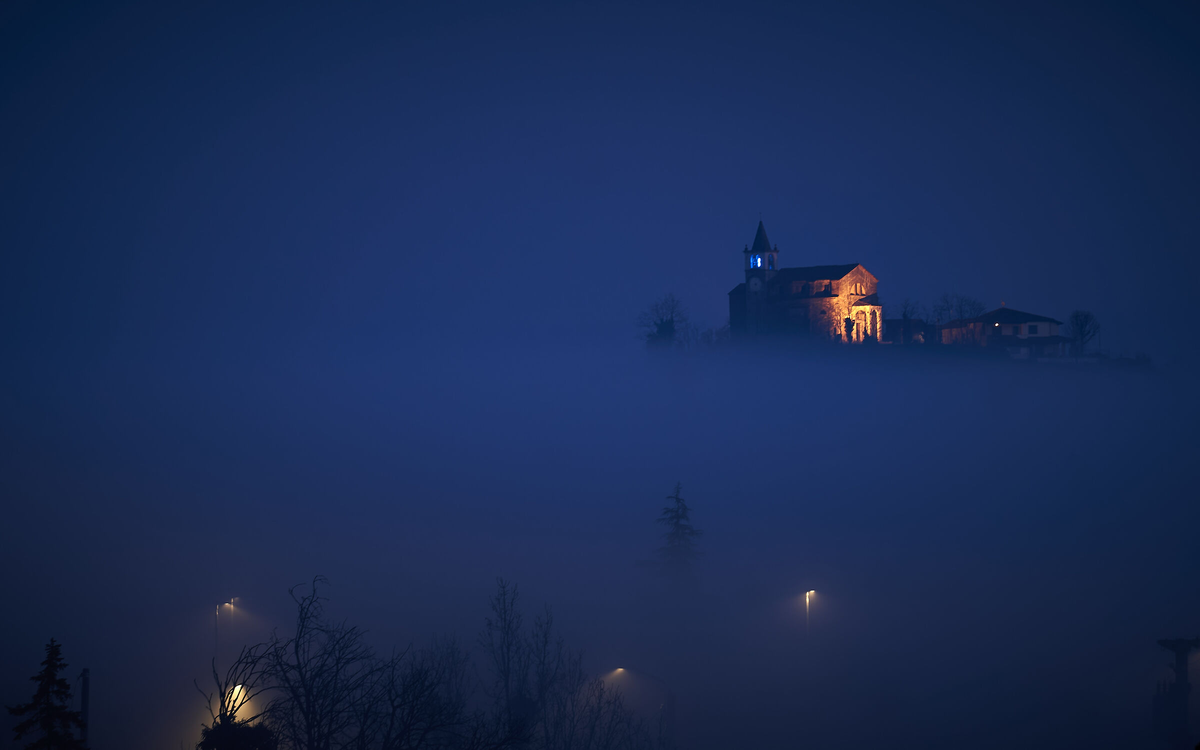 lights in the fog...