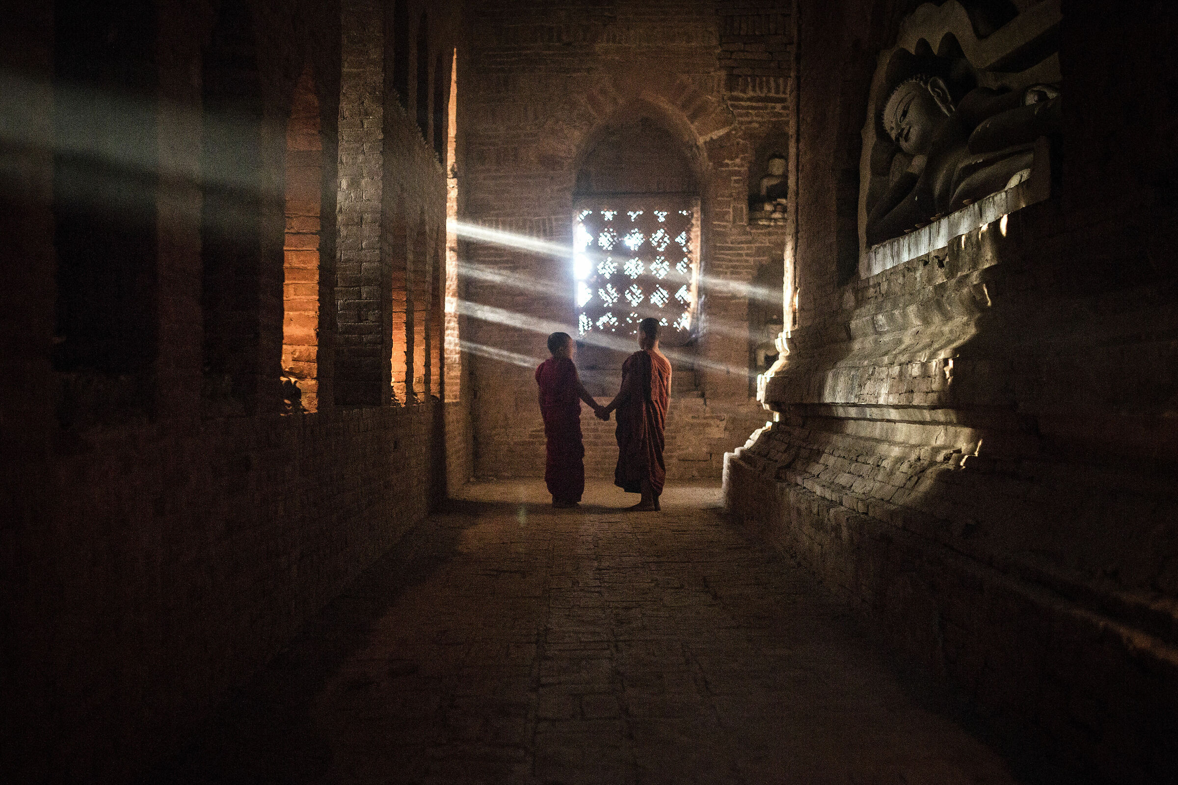 Inside Bagan pagodas...