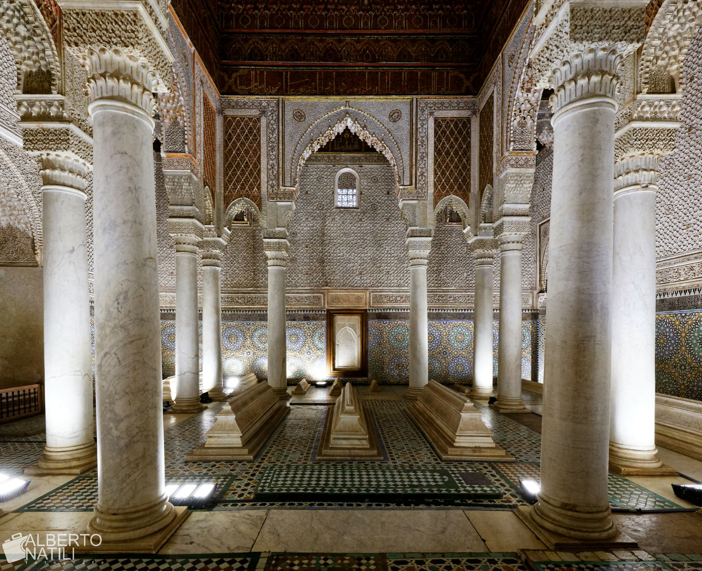 La sala delle dodici colonne, Tombe Saadiane...