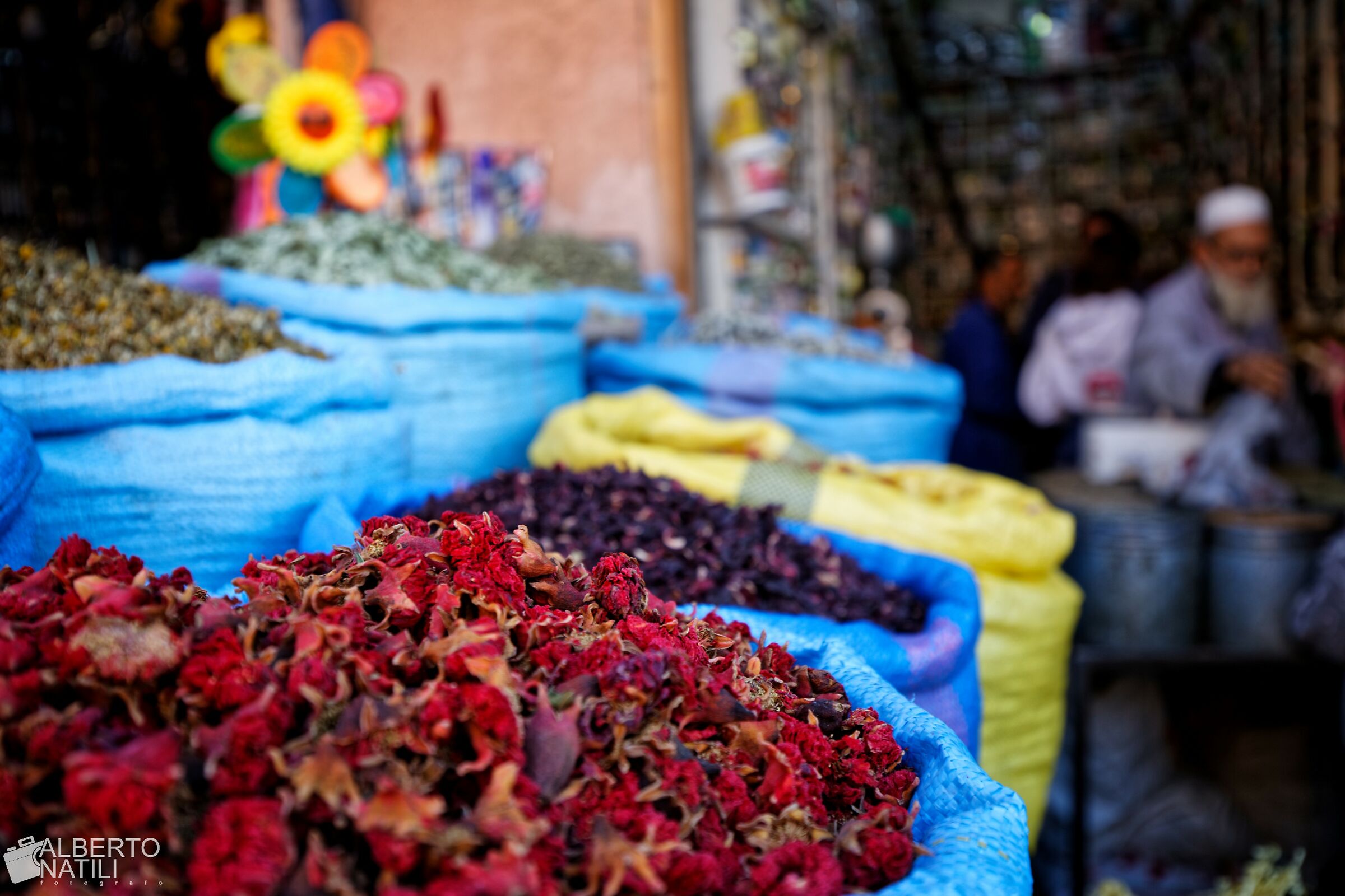 The spice seller, Marrakech...