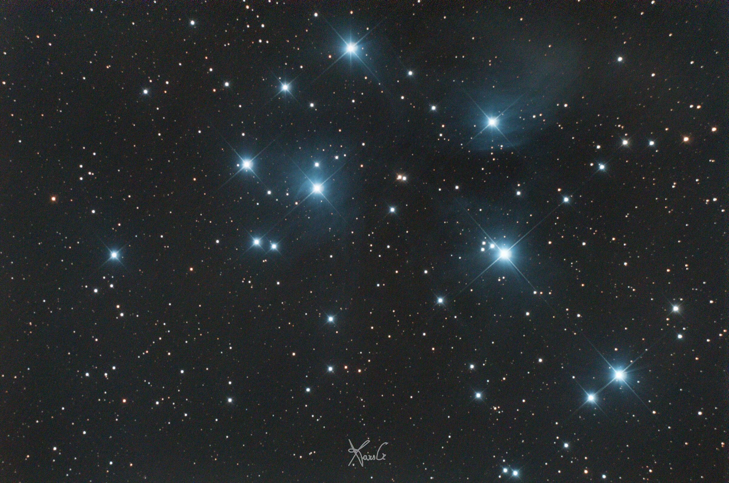 M45 on the evening of the eve ...