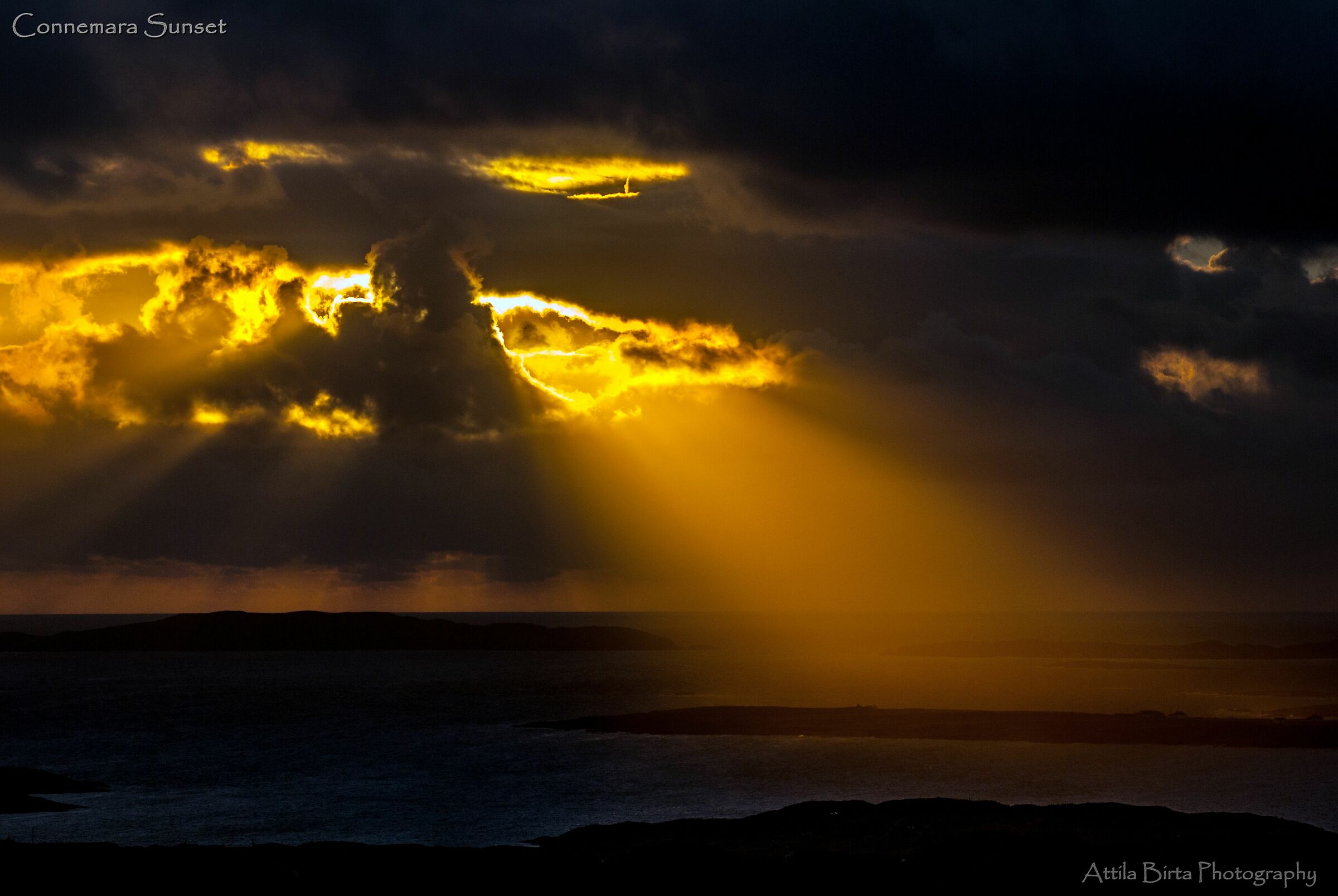Connemara Sunset (Upper Sky Road near Clifden, Ireland)...