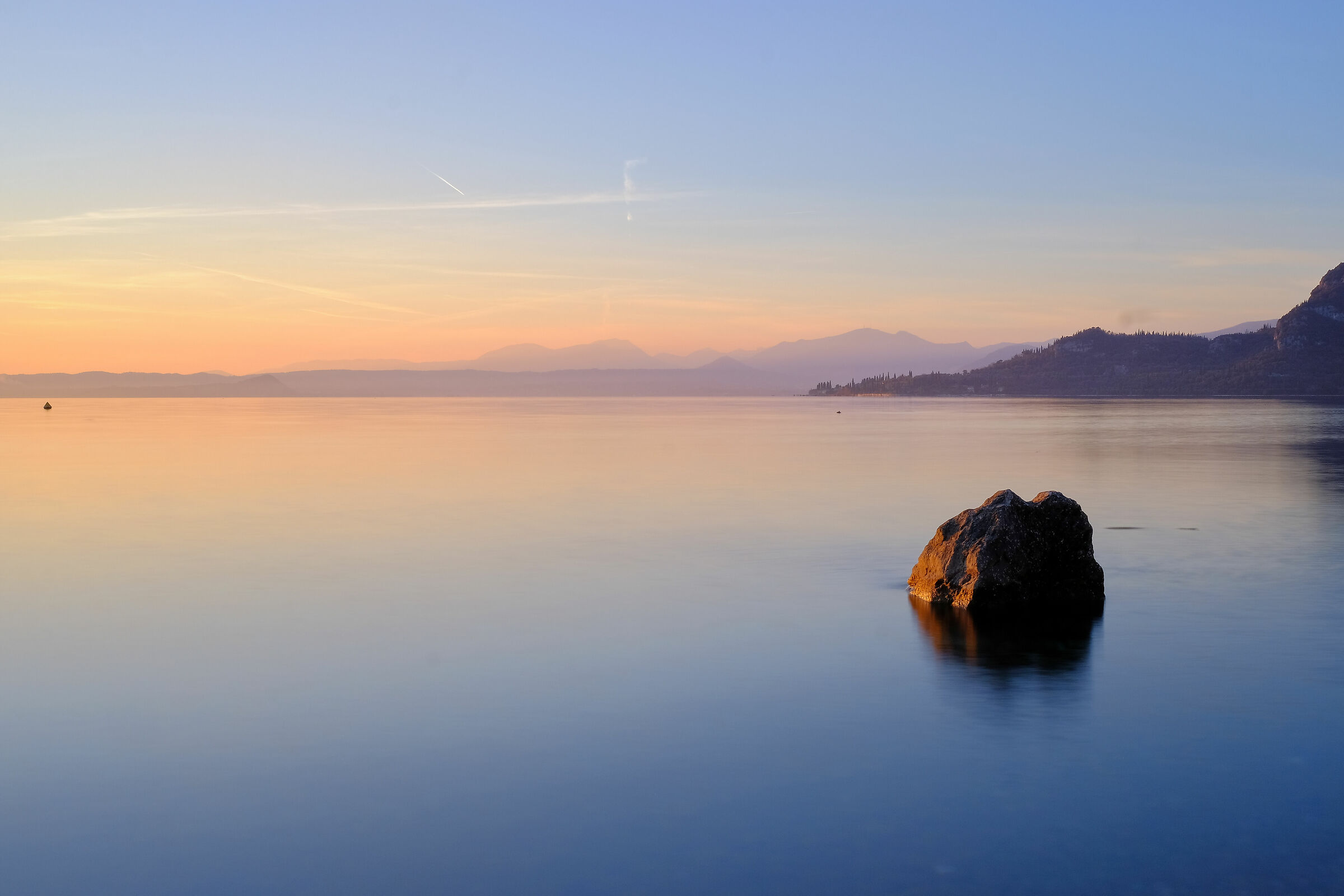 Tramonto sul lago...