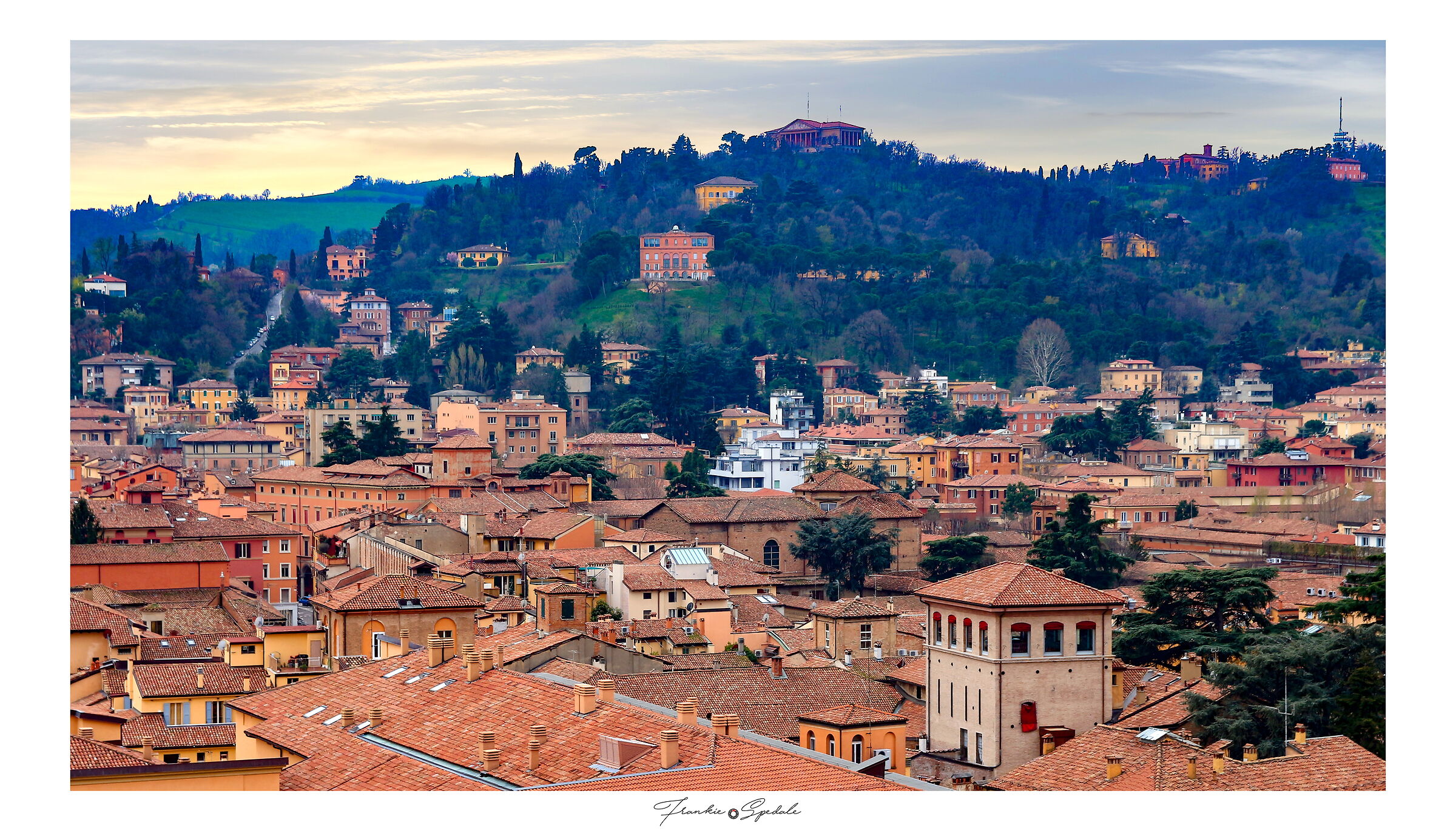 Bologna - View of Villa Aldini ...
