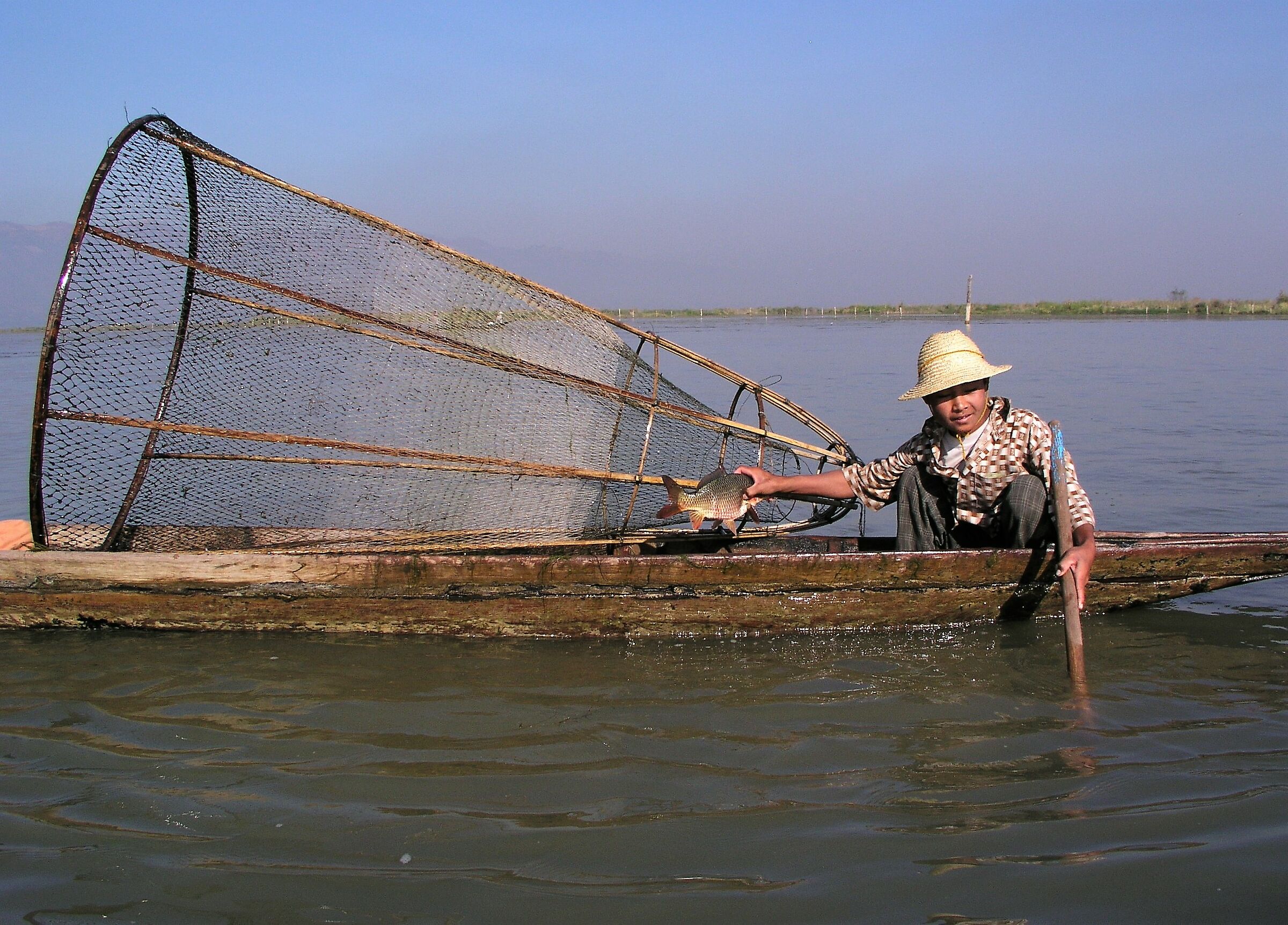 Myanmar fisherman (posing?)...