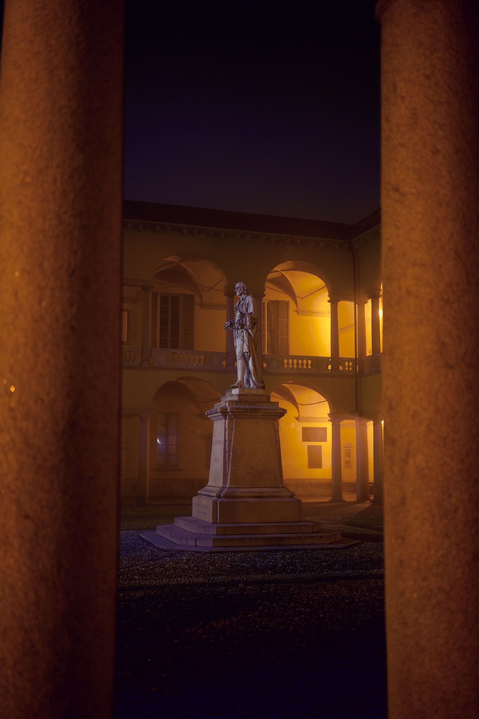 Statua di Volta, Università di Pavia...
