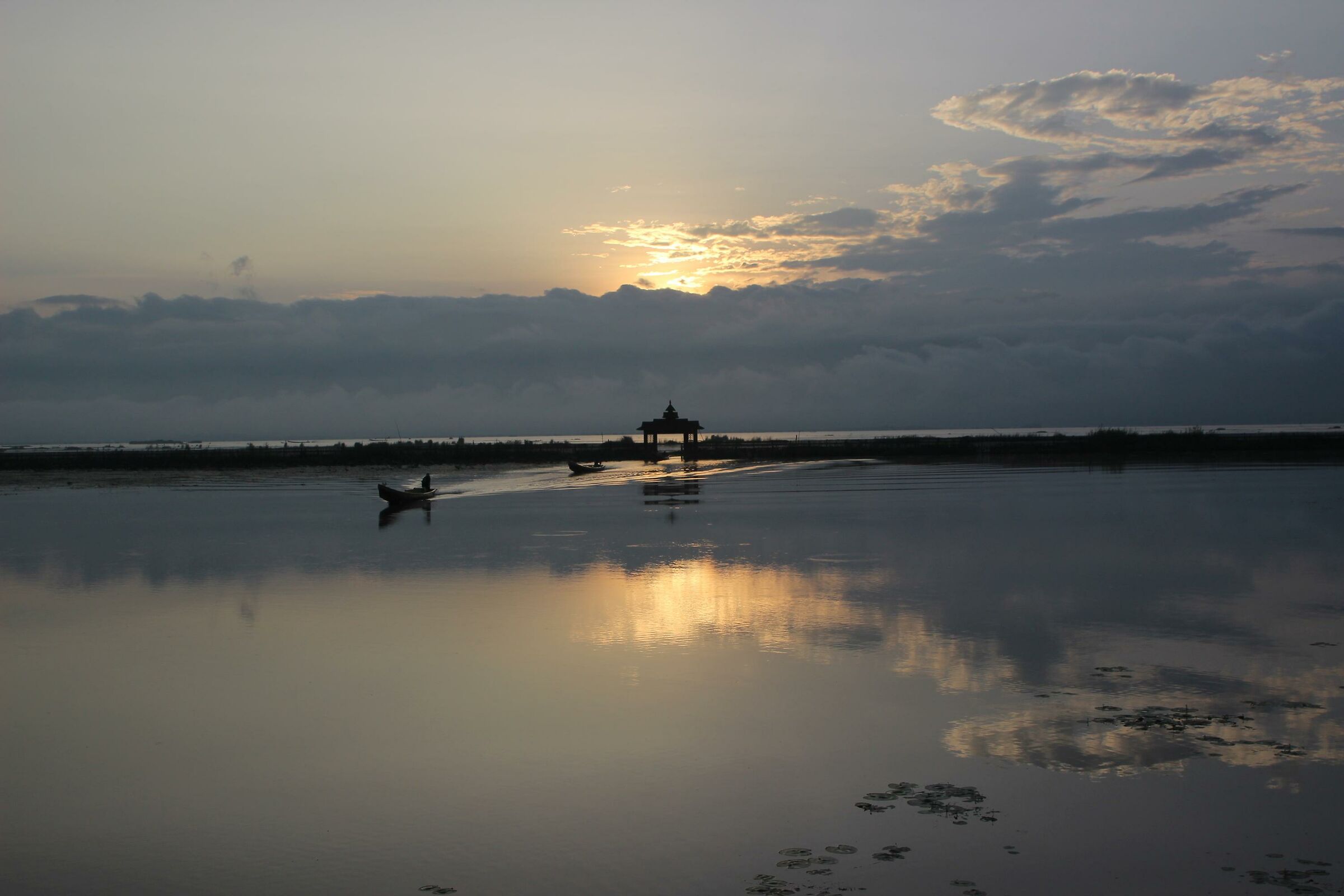 Sunset over Lake Inle...