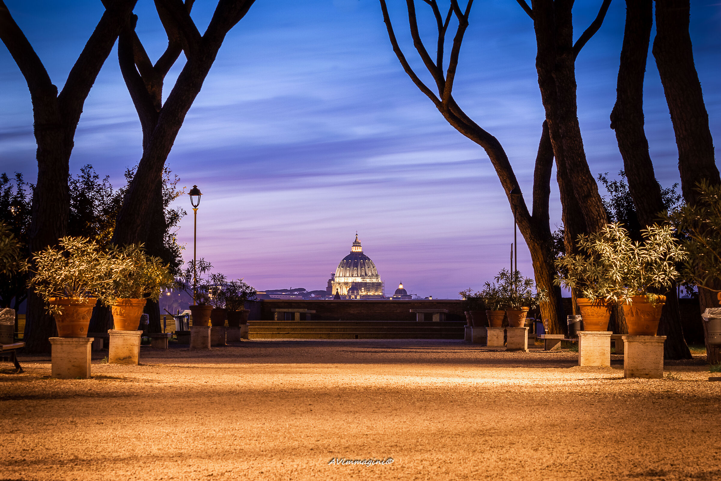 Atmosphere of a sunset in Rome......