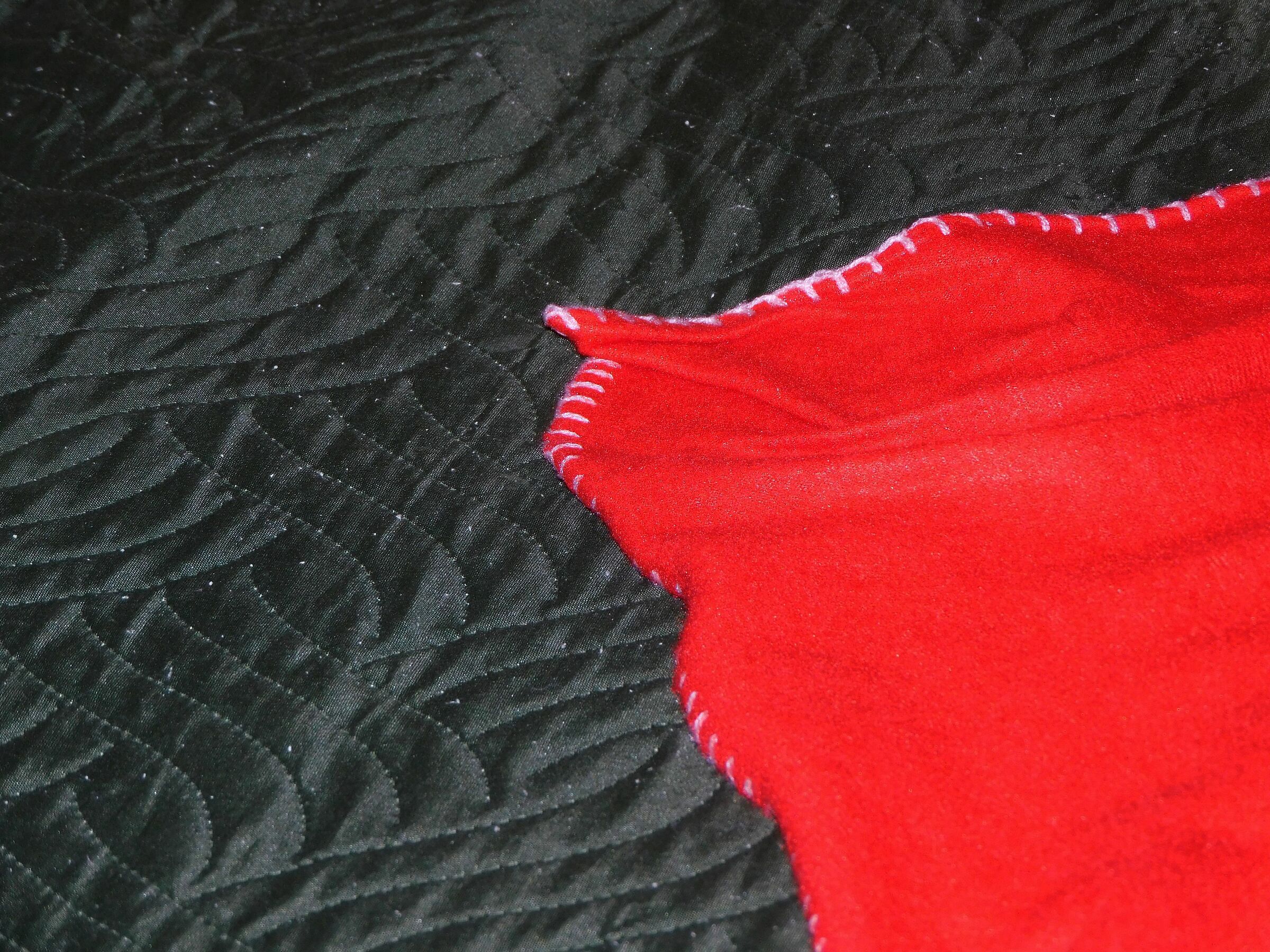The red blanket...