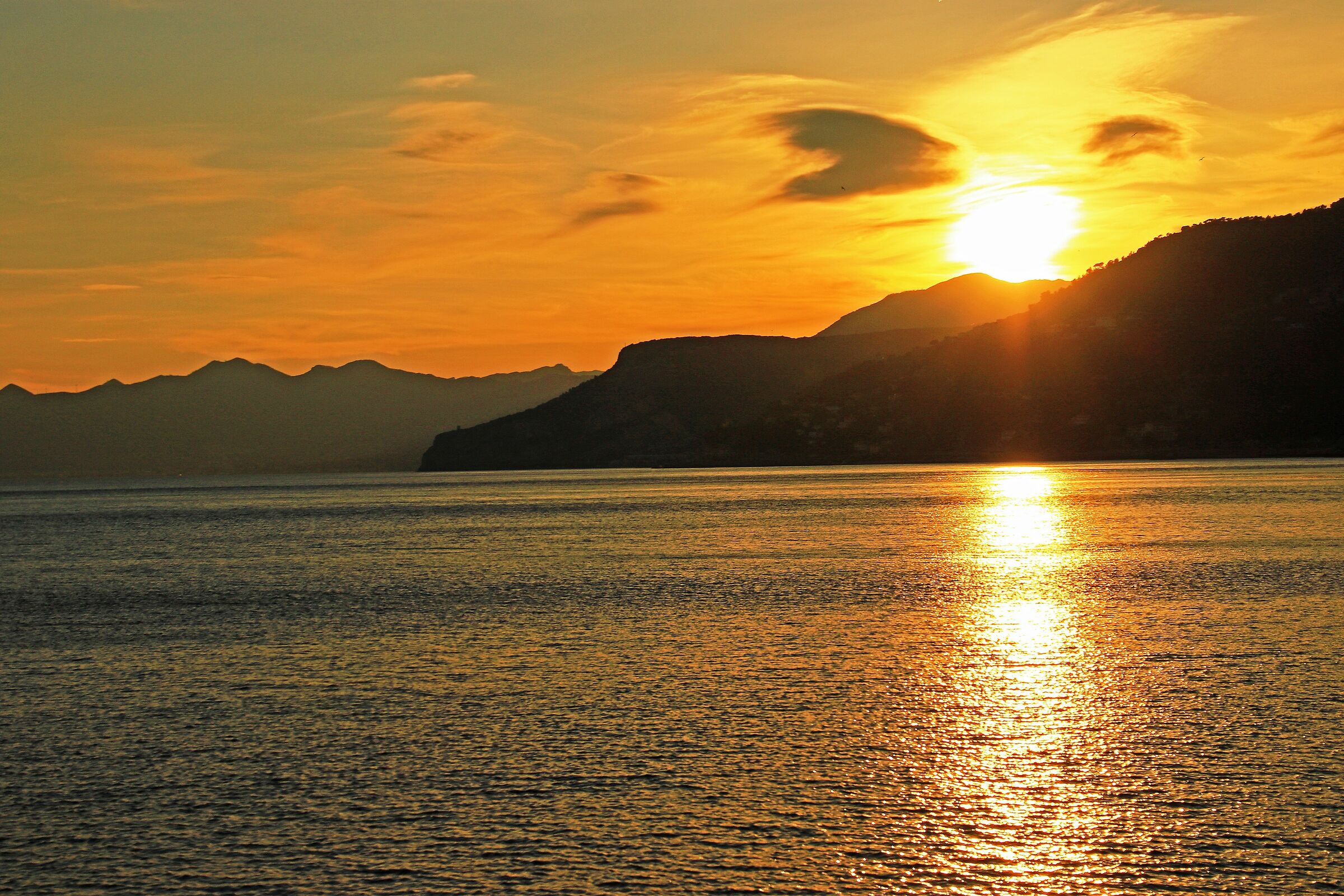 Liguria: Sunset inevrnale...