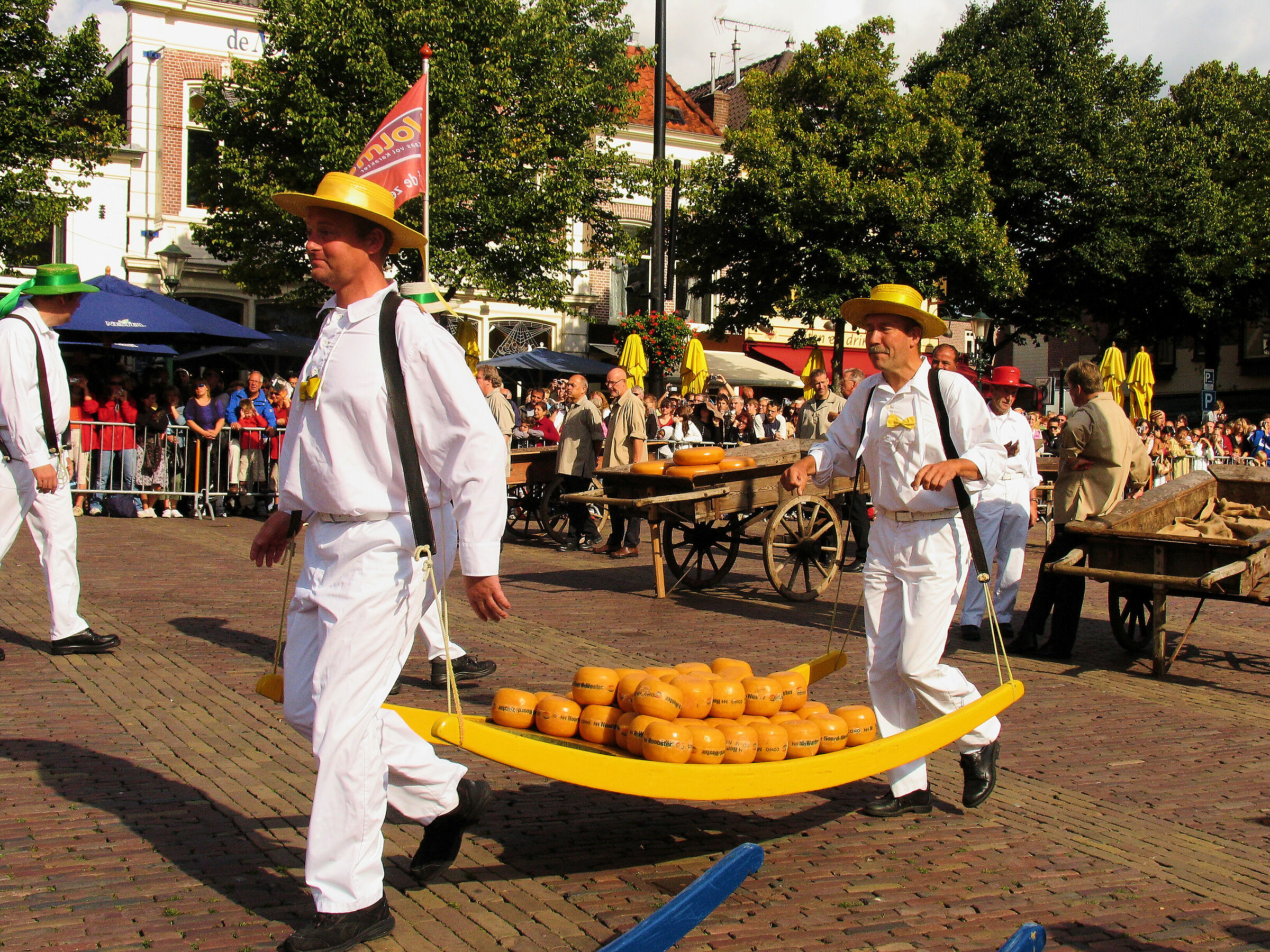 Netherlands: Alkmaar cheese market...