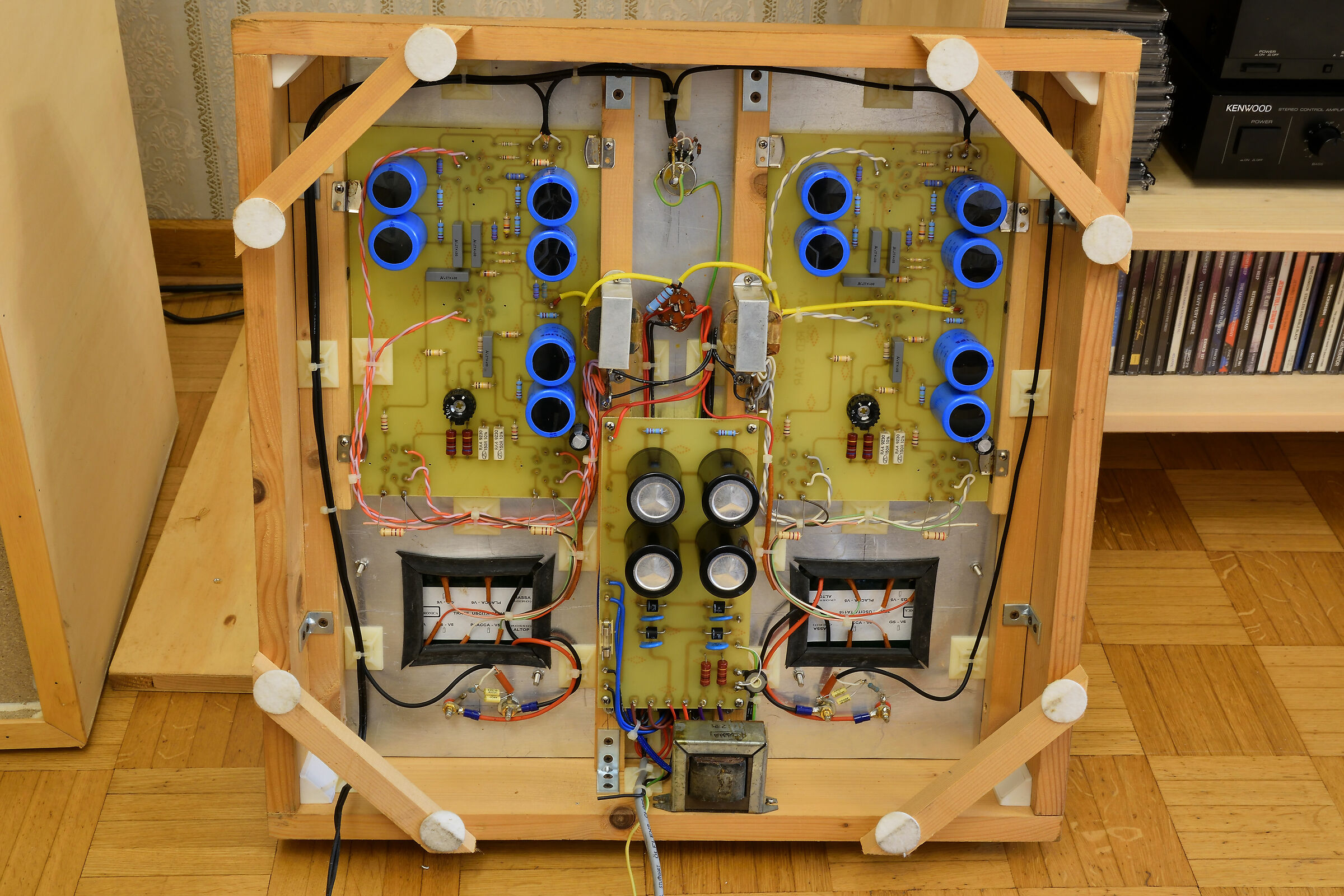 Push-pull amplifier 5881 Cl. AB - Wiring...