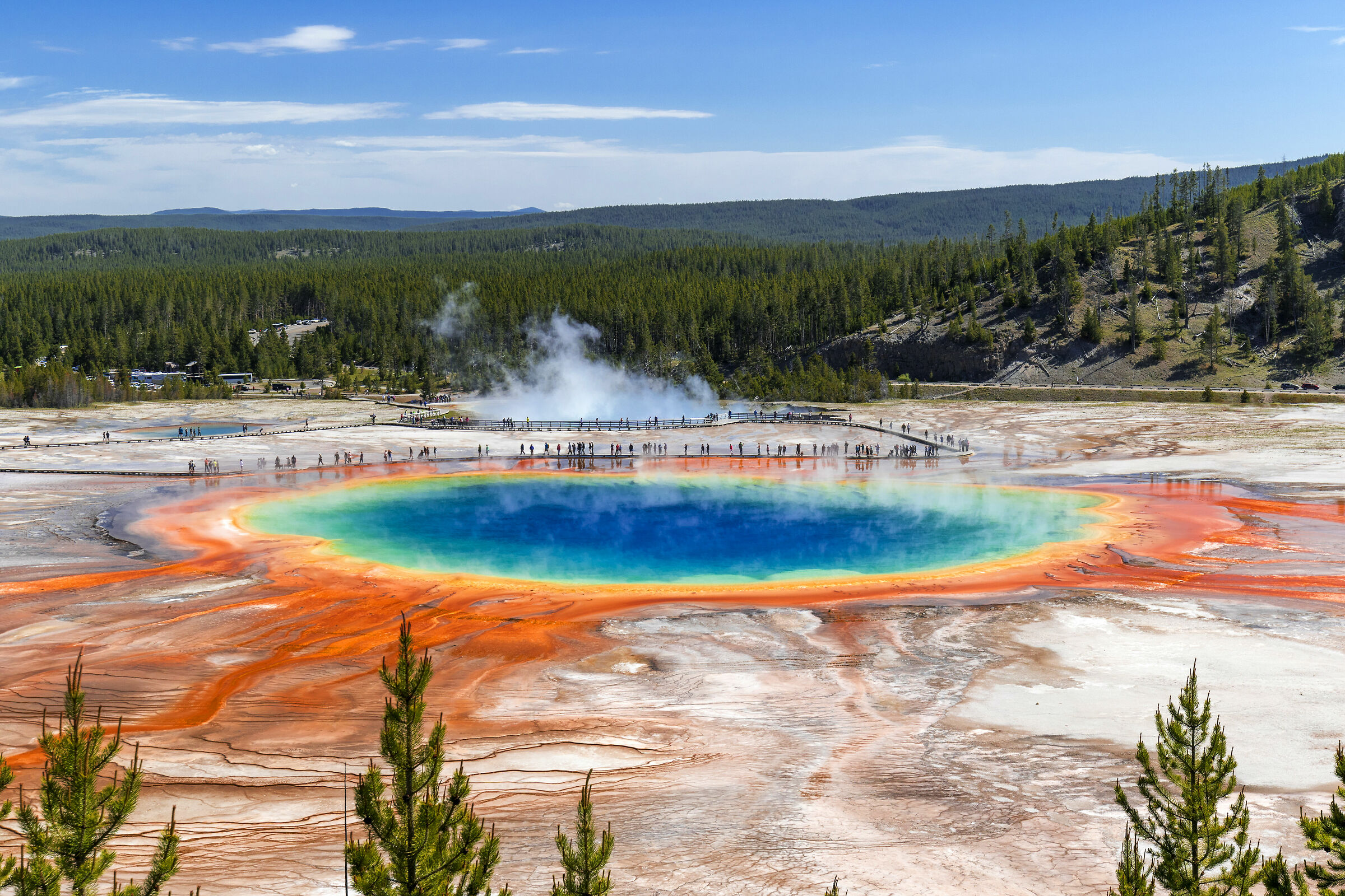 Grand Prismatic Spring, Yellowstone NP...