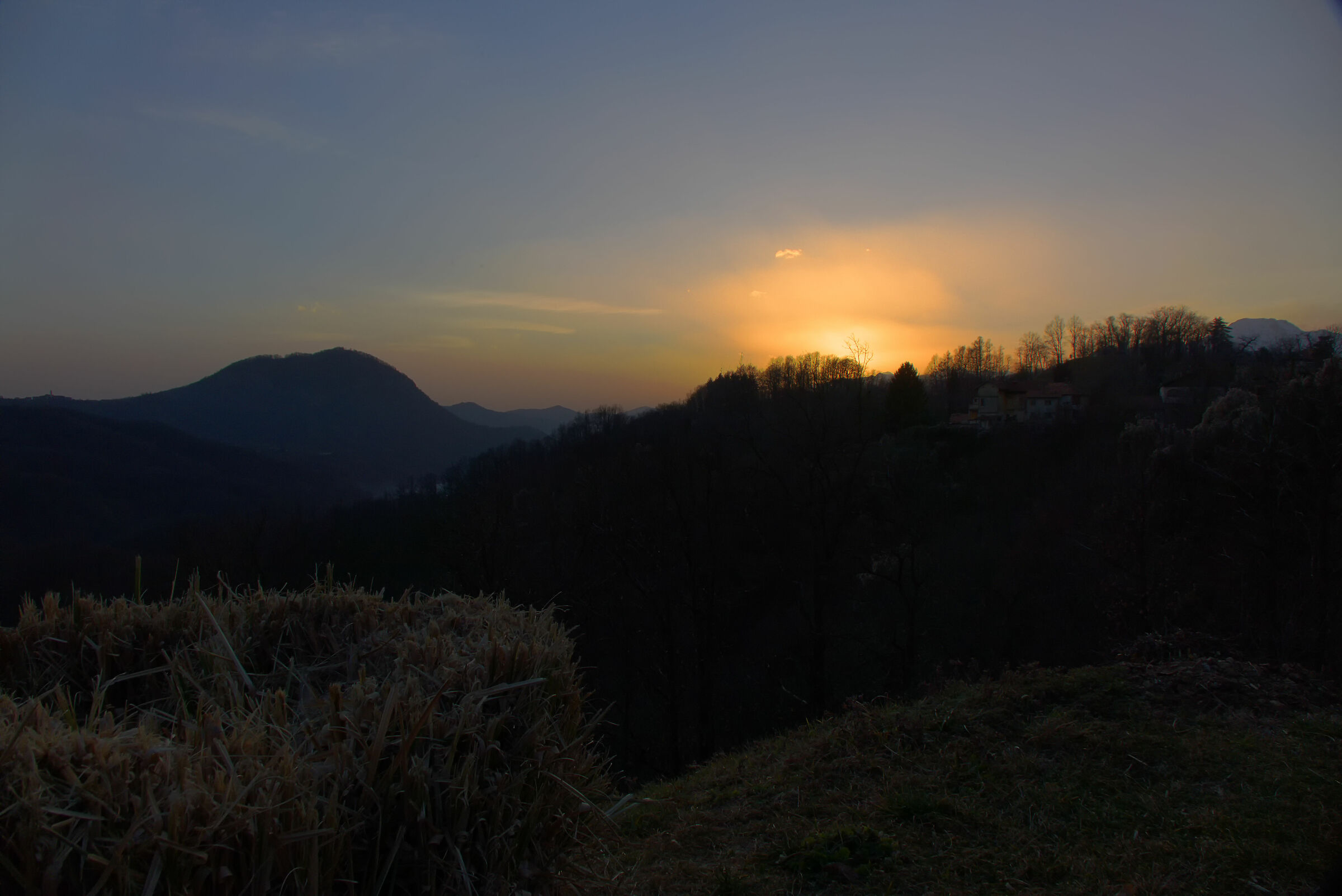 Sunset over the Sesia Valley...