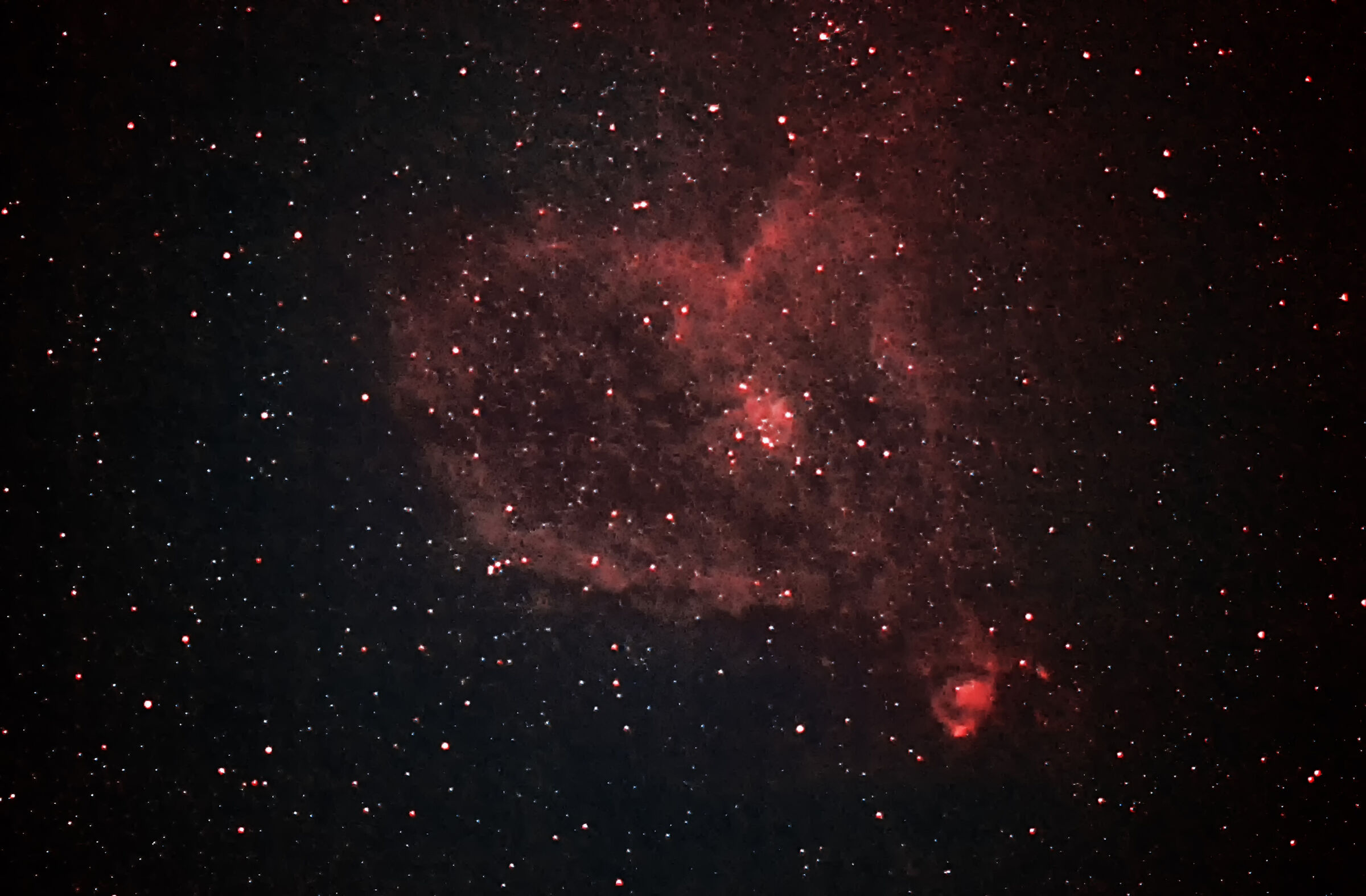 IC 1805 nebula heart...