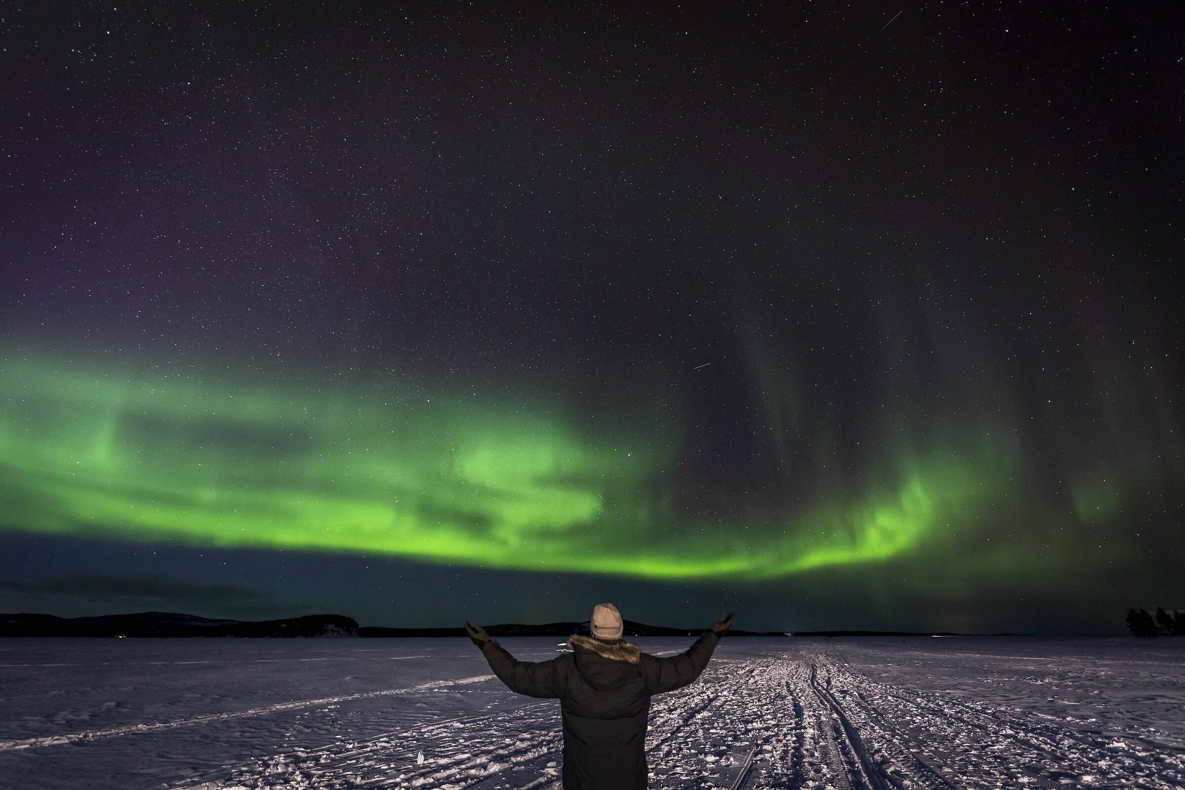 Aurora Borealis on Lake Inari...