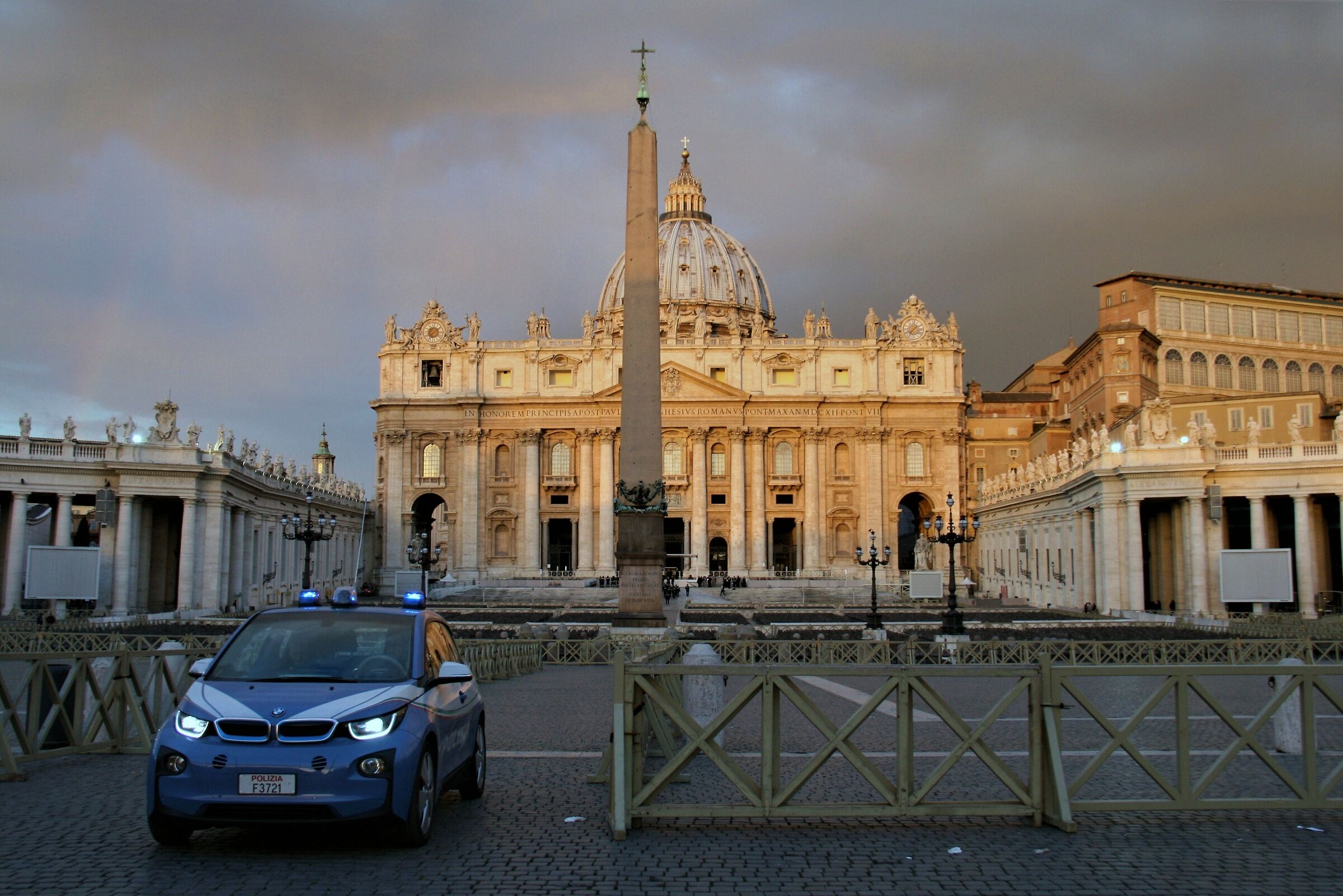Off limits. st. Peter's Square and Basilica...