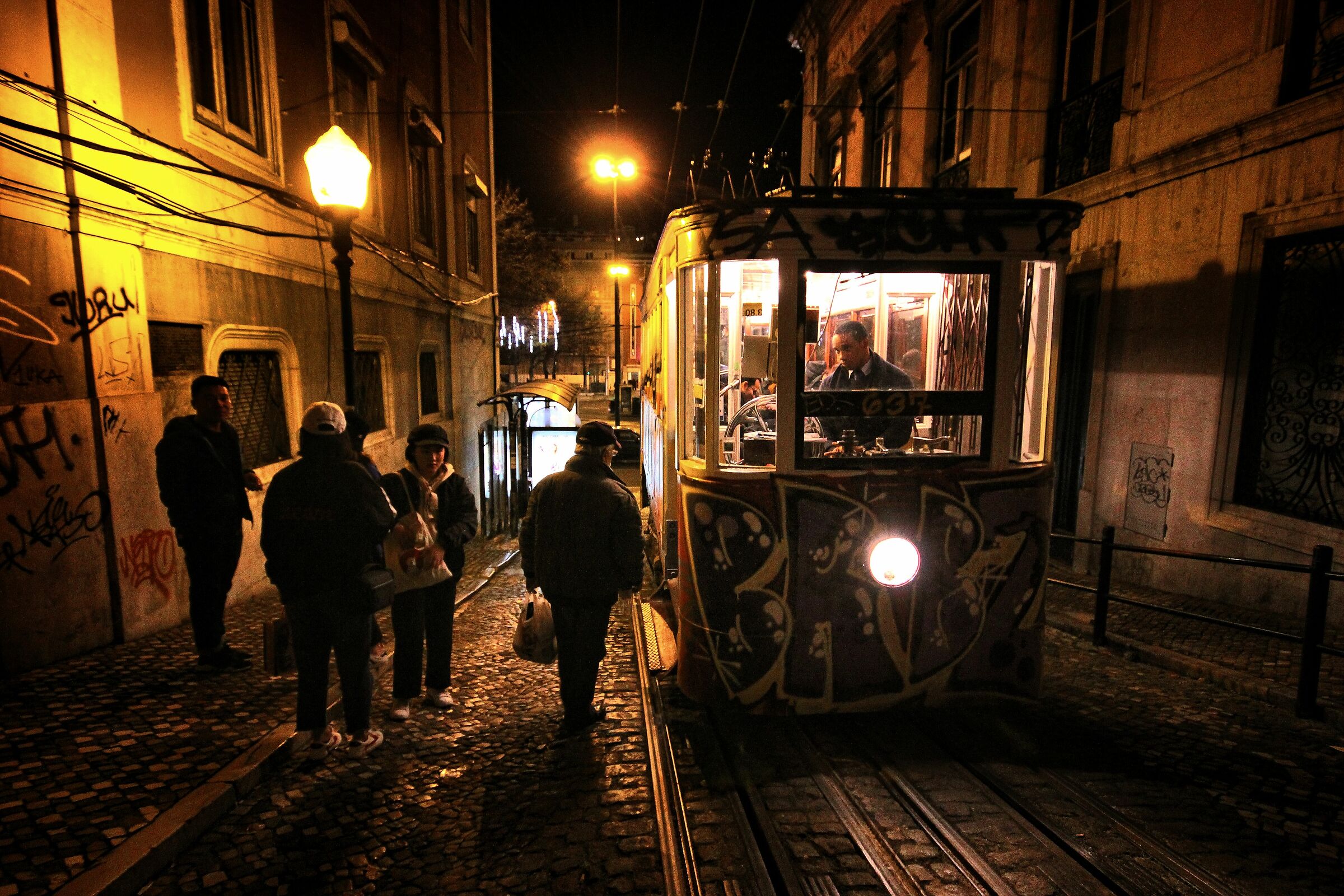 The last tram...