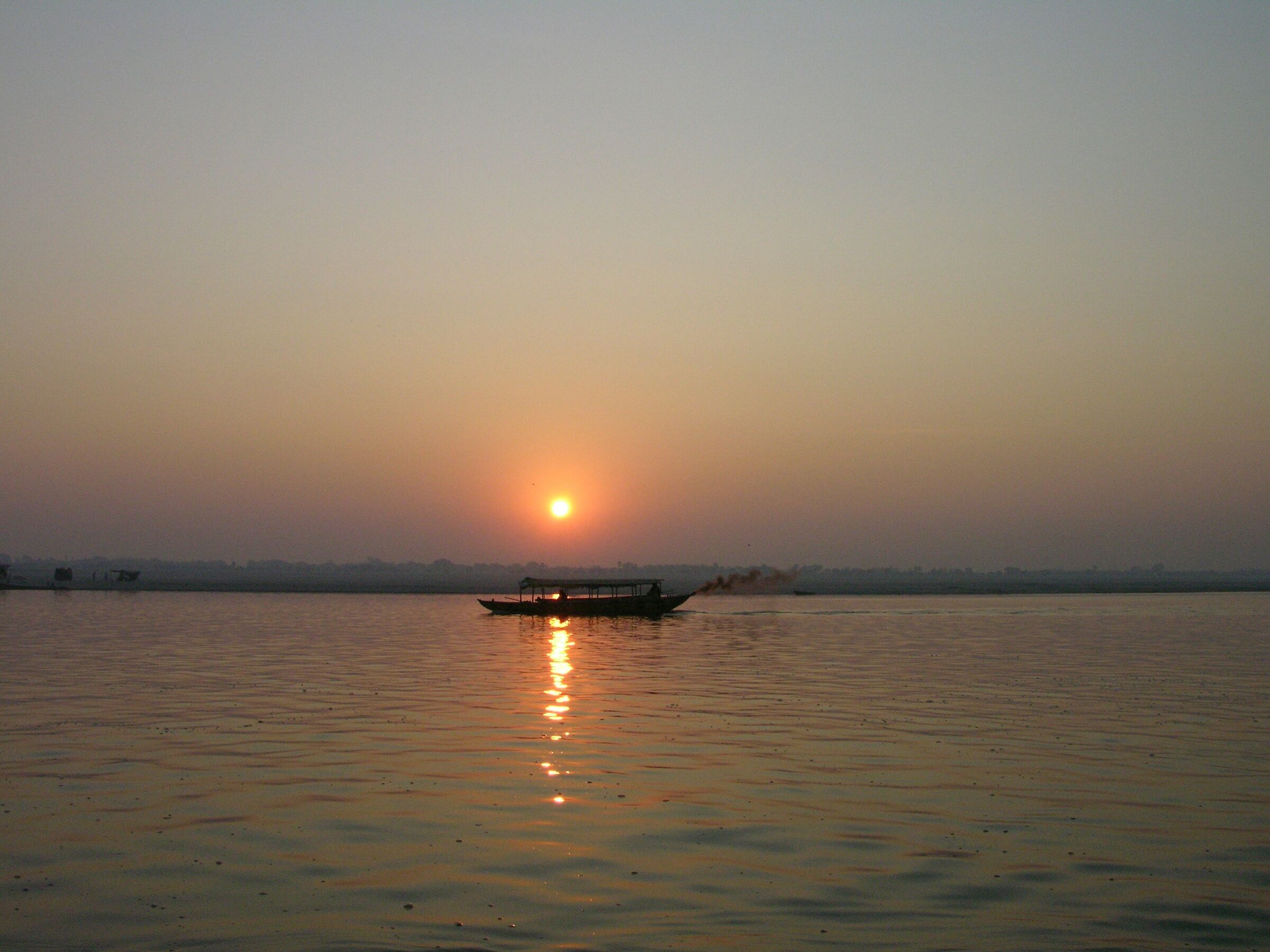 sunrise on the Ganges...
