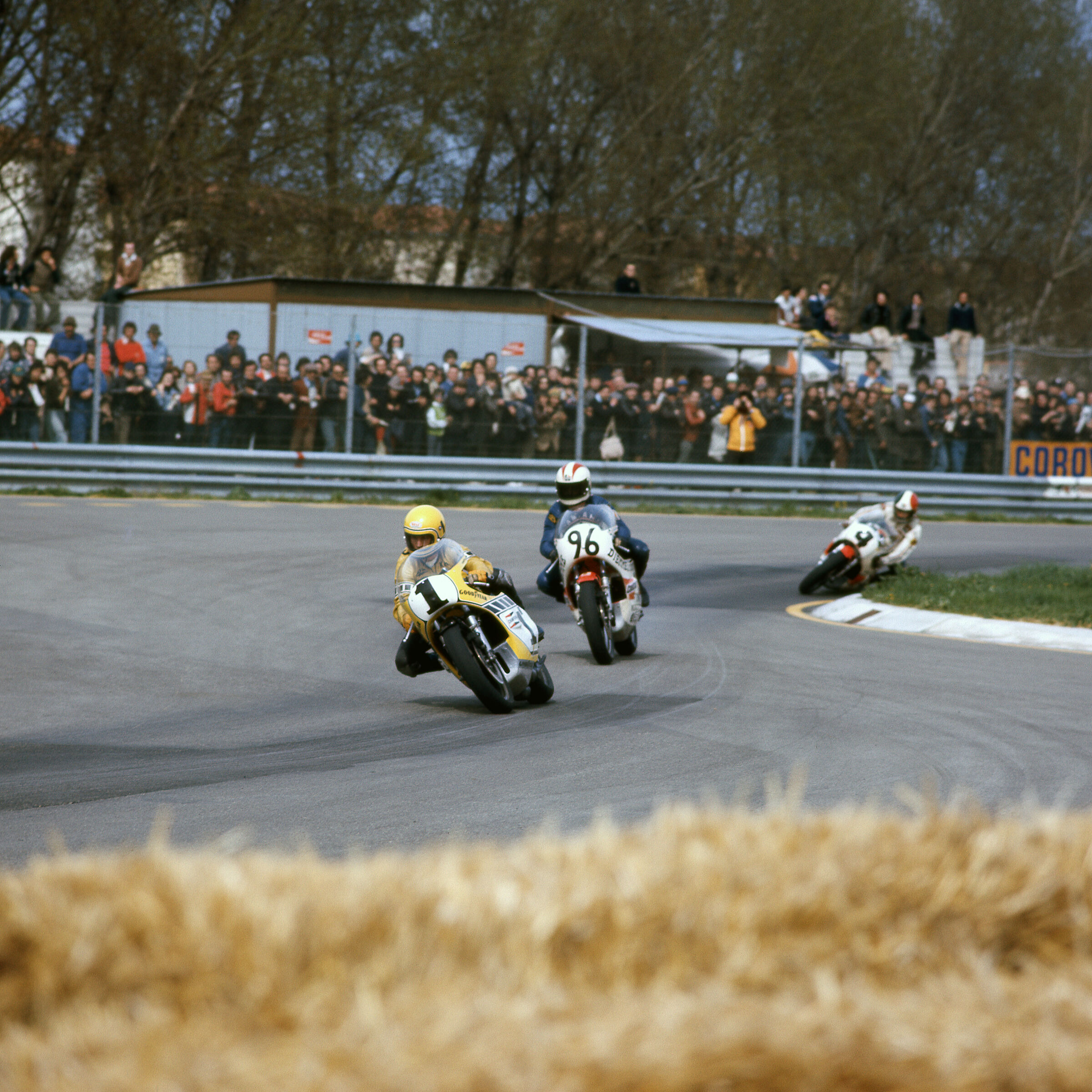 Roberts, Cecotto and Agostini 200 Miles Imola 1975...
