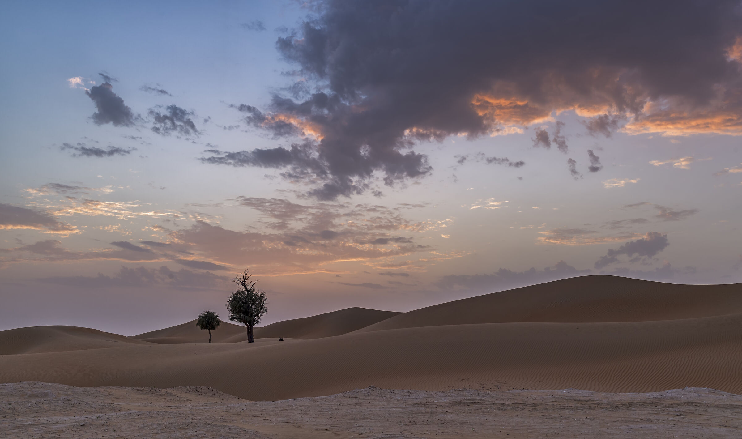 Sunset in the desert...