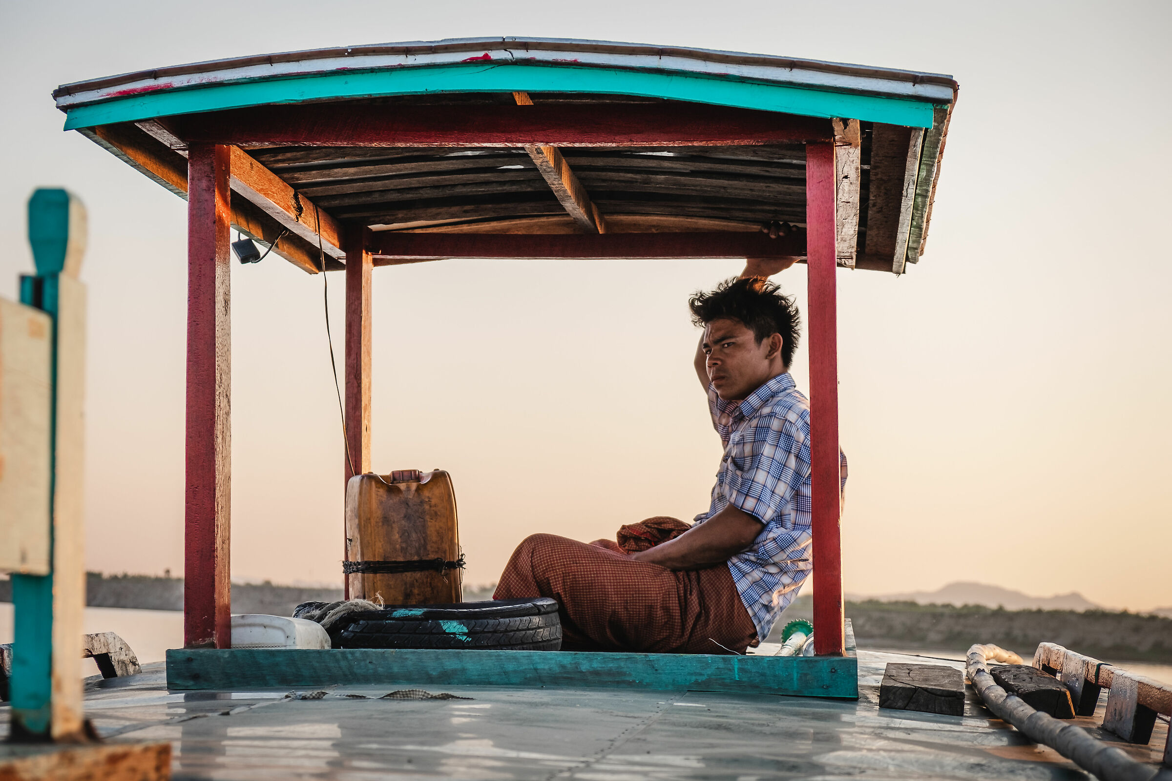 Boatman, Irrawaddy River...