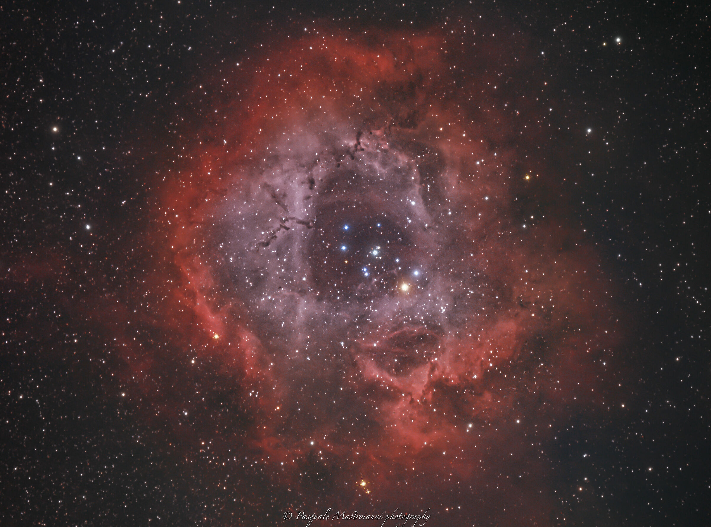 Rose rosette nebula in the constellation unicorn...