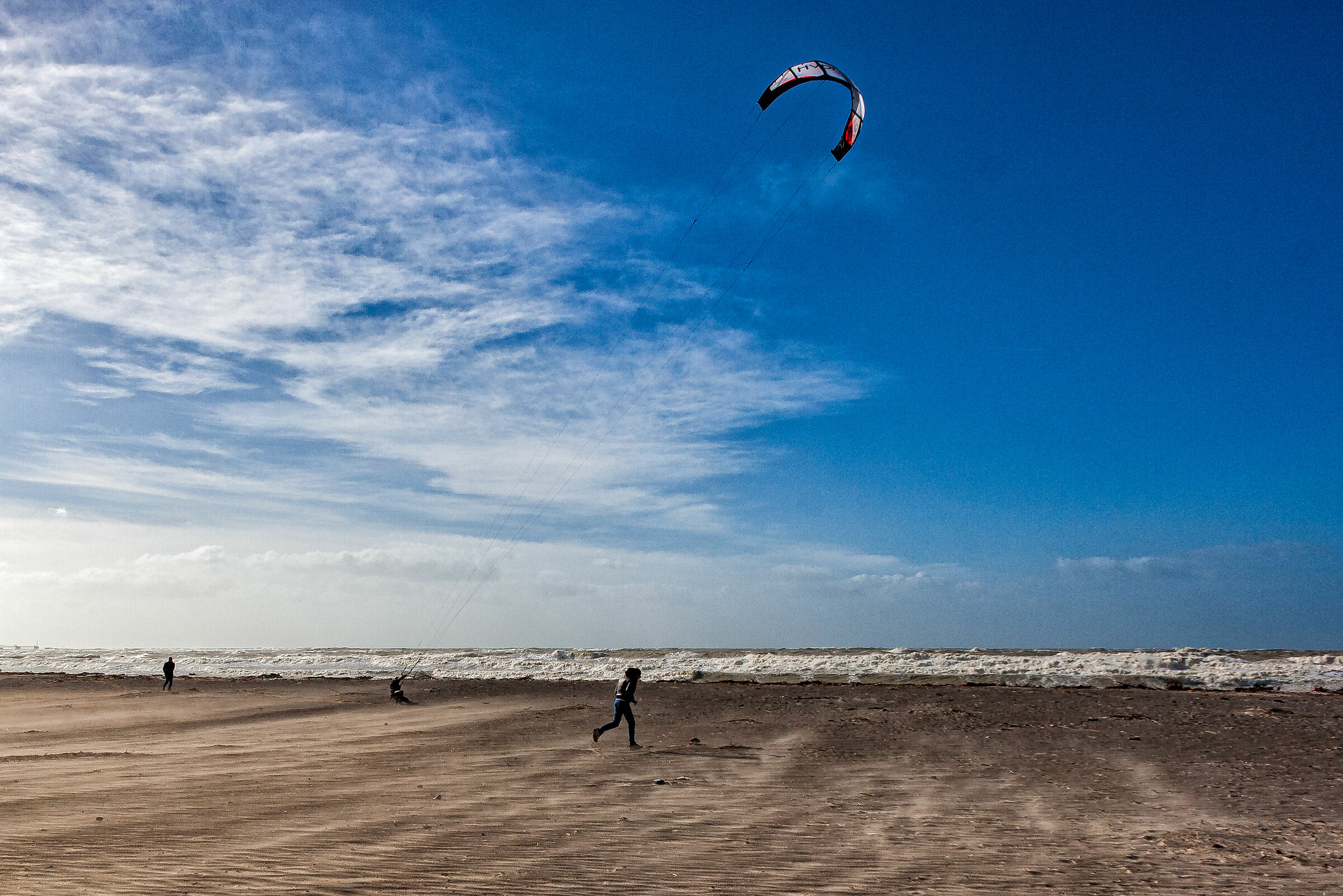  kite surfing...