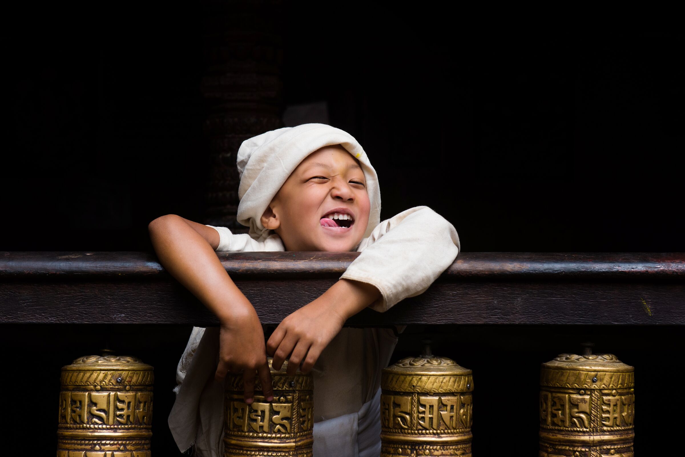 Giovane monaco al Golden Temple...