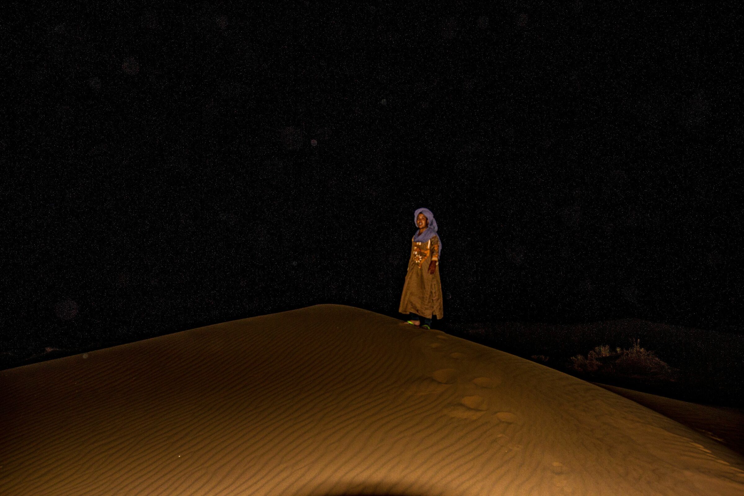 The first night in the desert...