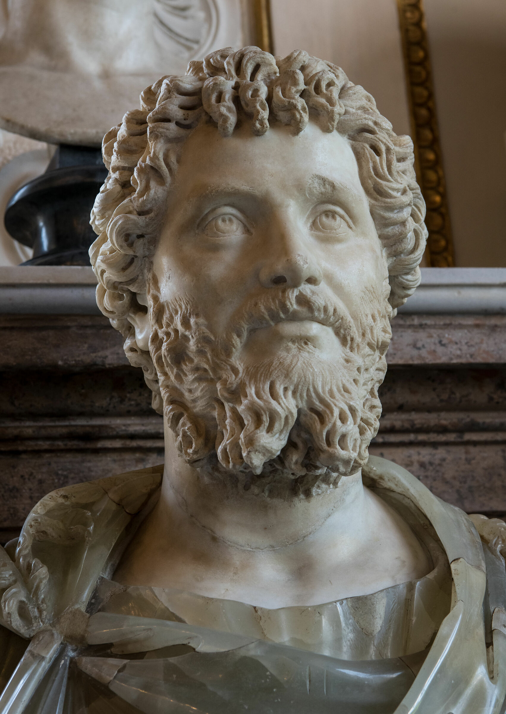 Rome Museums Capitolini-Head of Settimio Severo...
