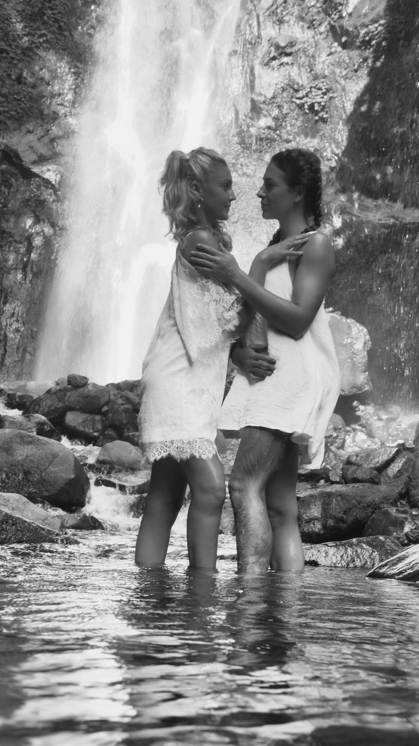 girls @ waterfall...