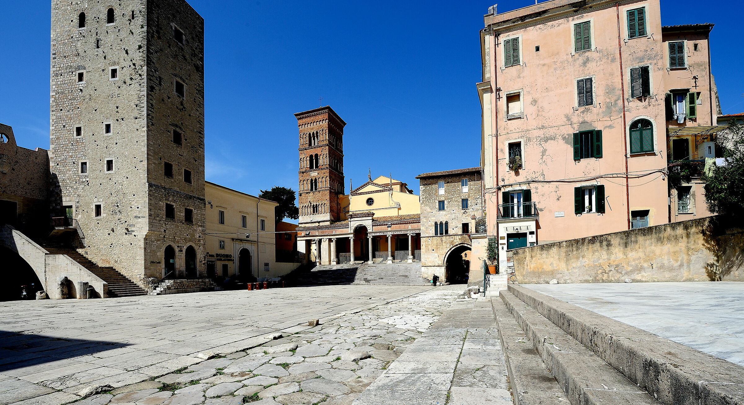 Squares of Italy-Terracina (Lt), Town Hall Square...