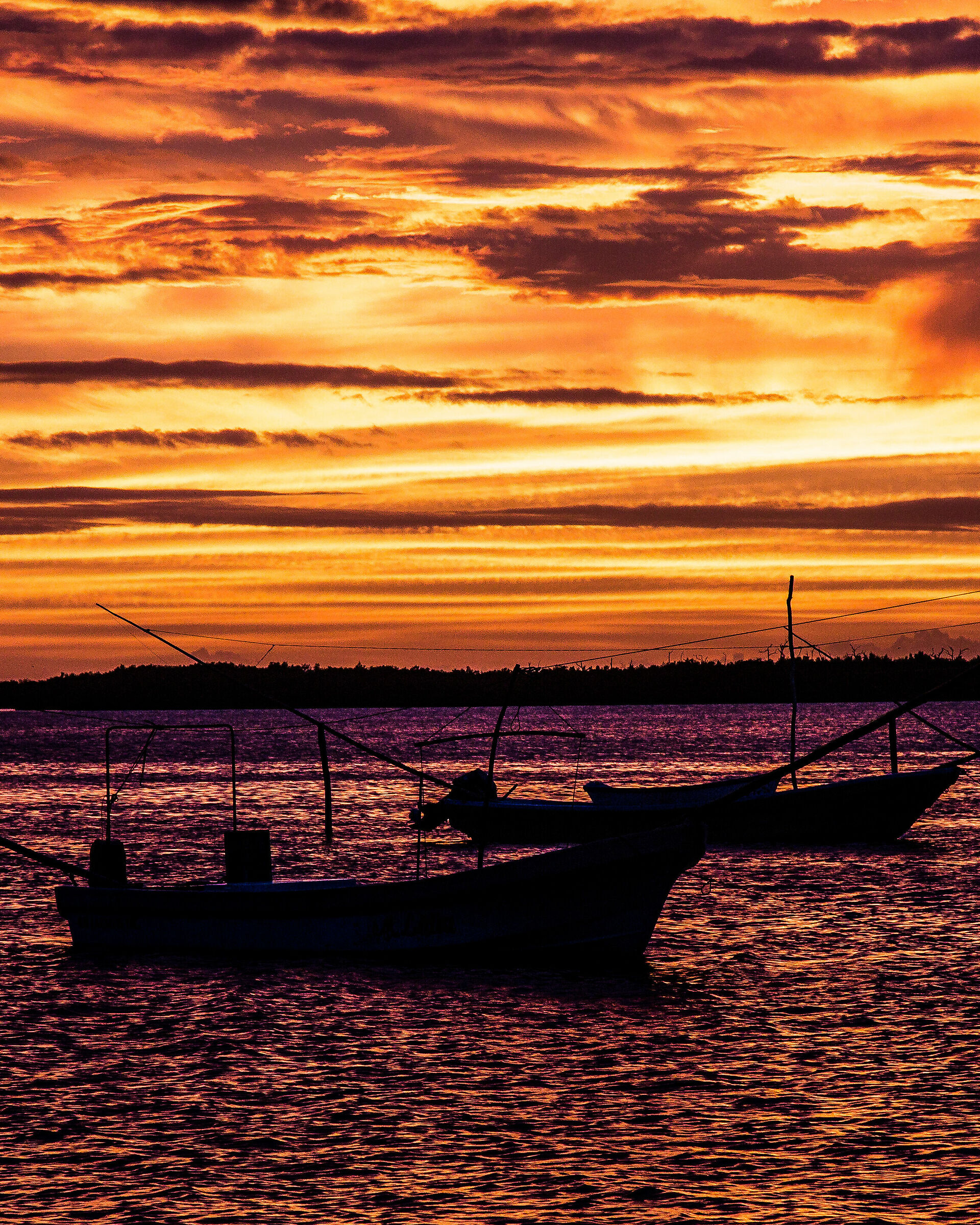 Boat sunset...