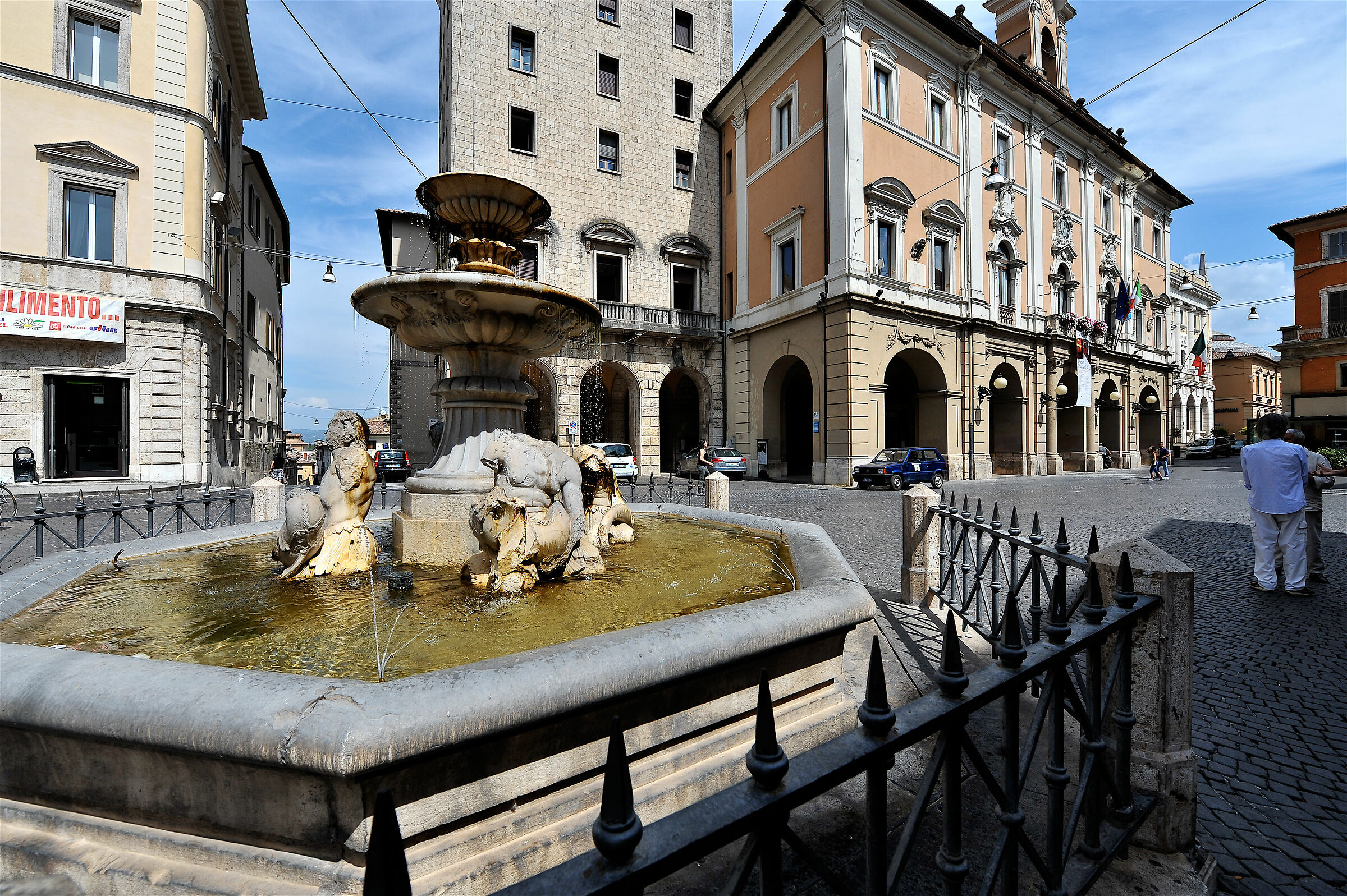 Squares of Italy-Rieti,Piazza Vittorio Emanuele 2nd...