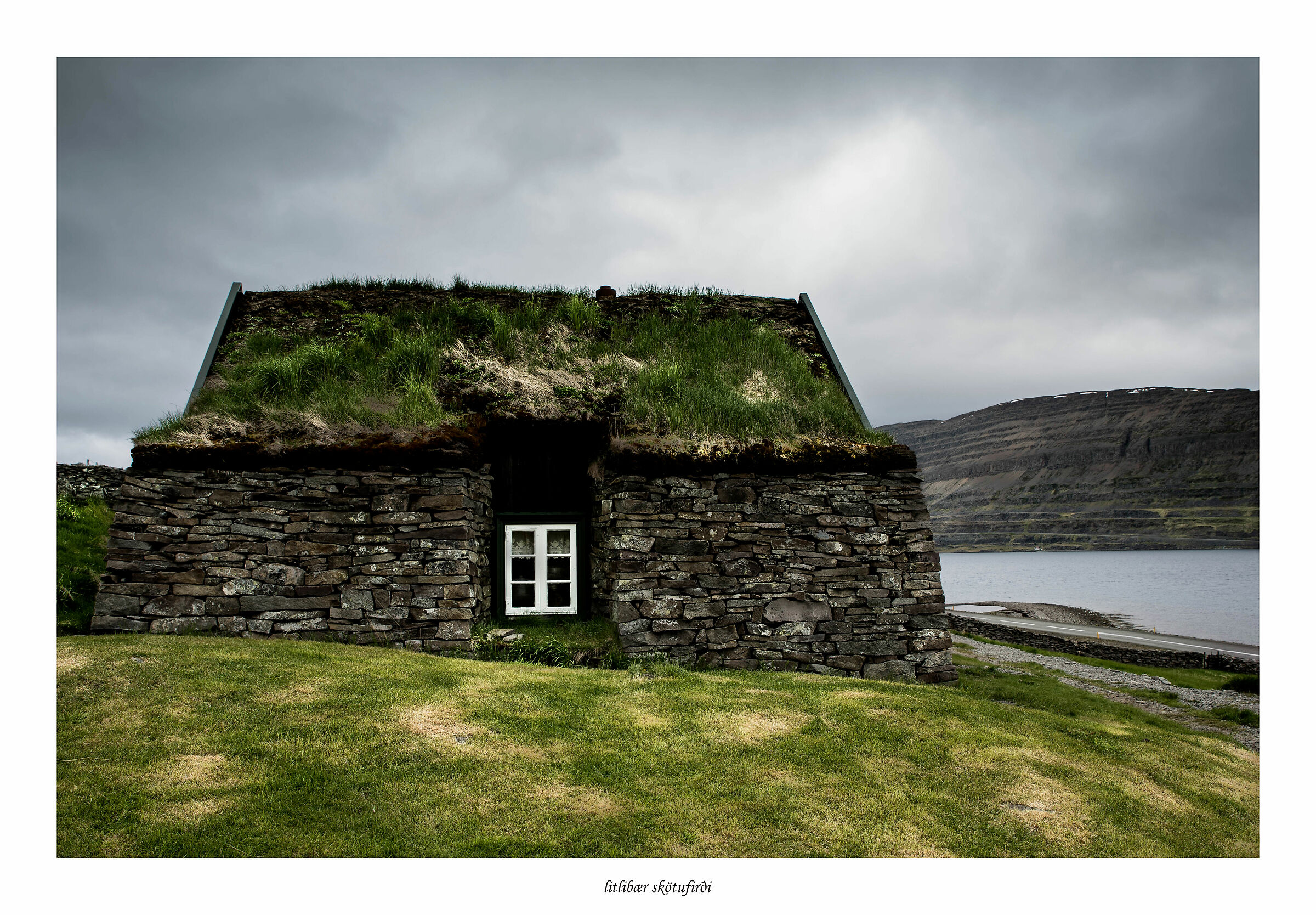 House with a grass roof....