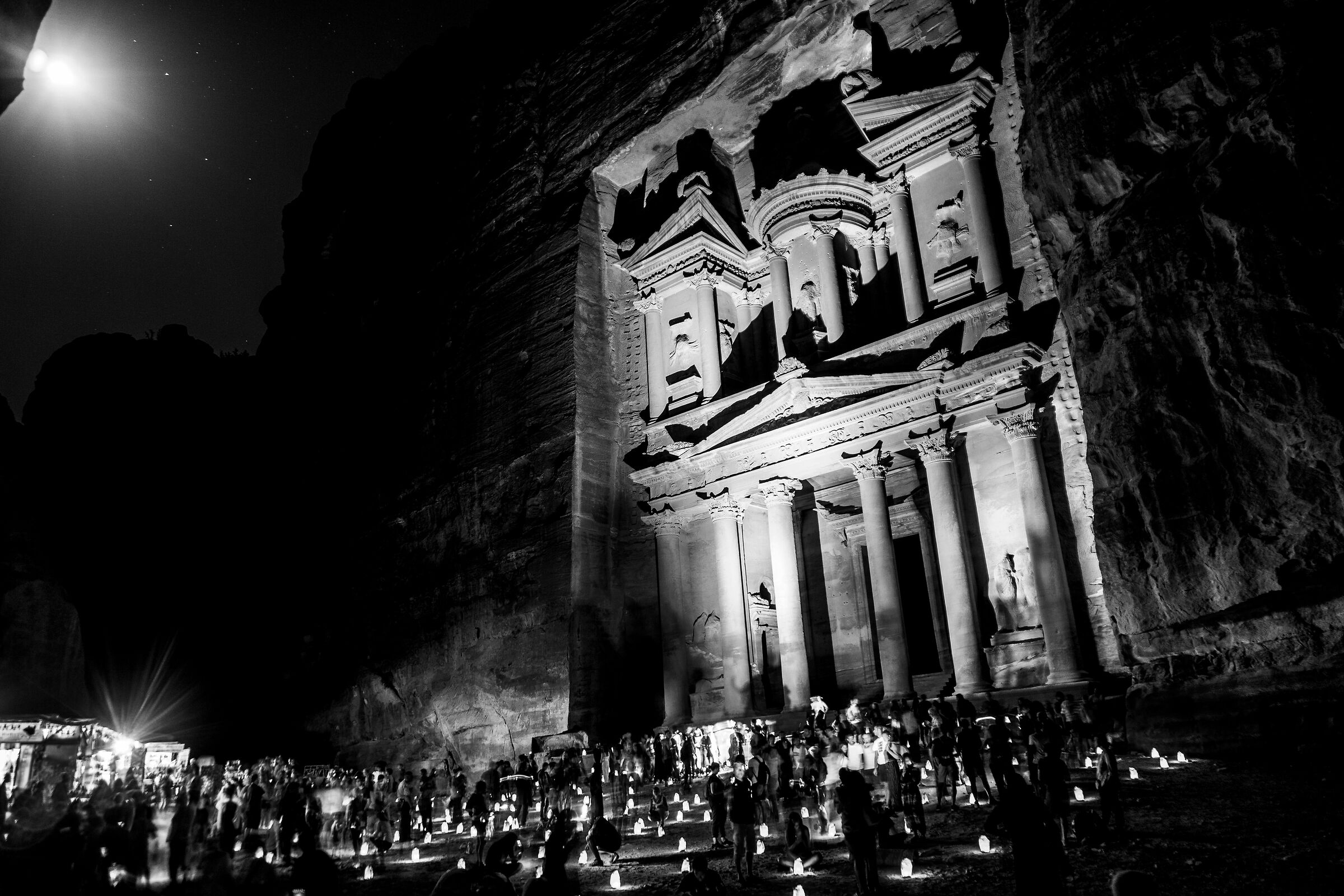 Petra by night...