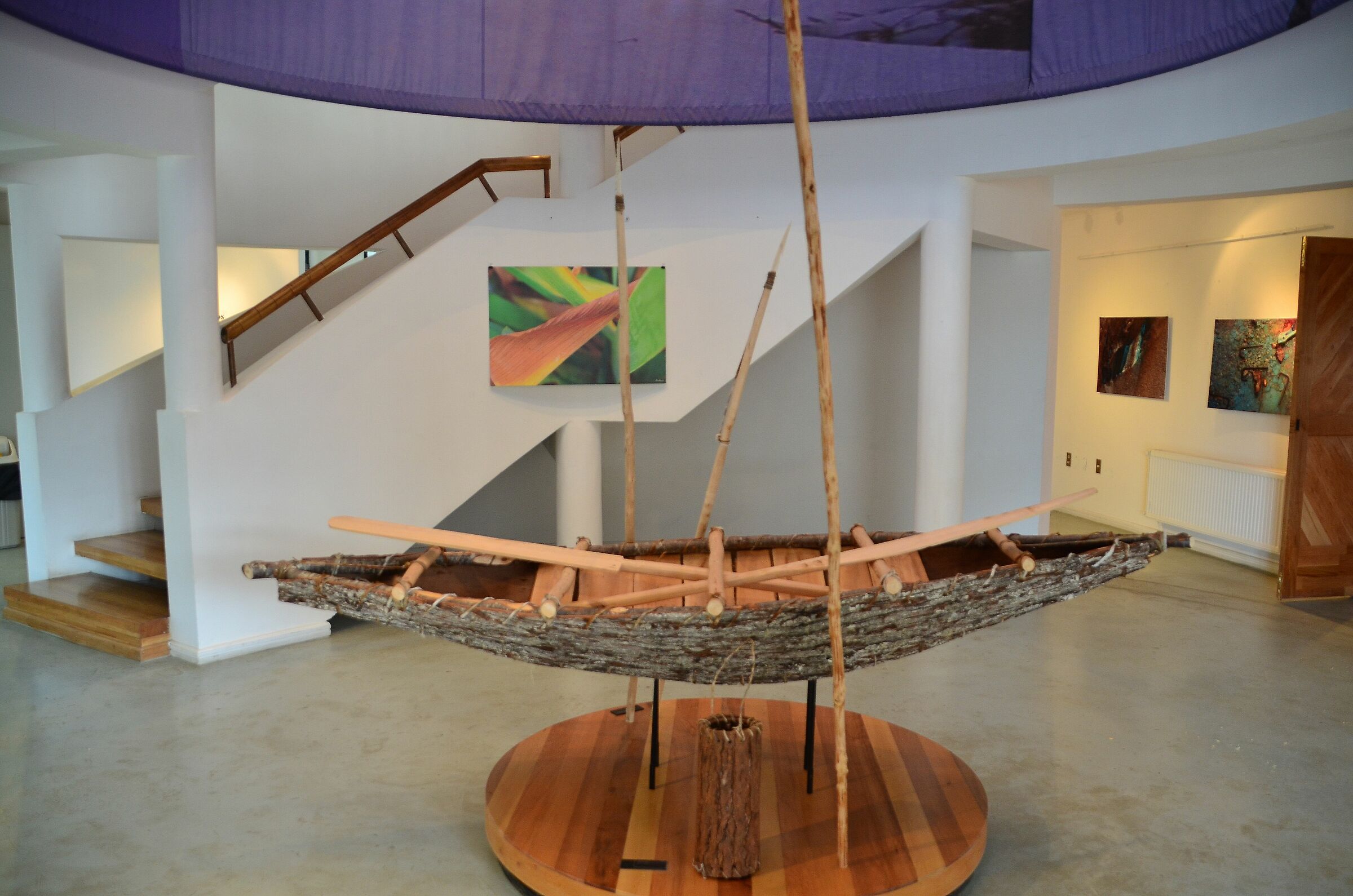 Canoa Yaganes, nel museo di Puerto Williams...