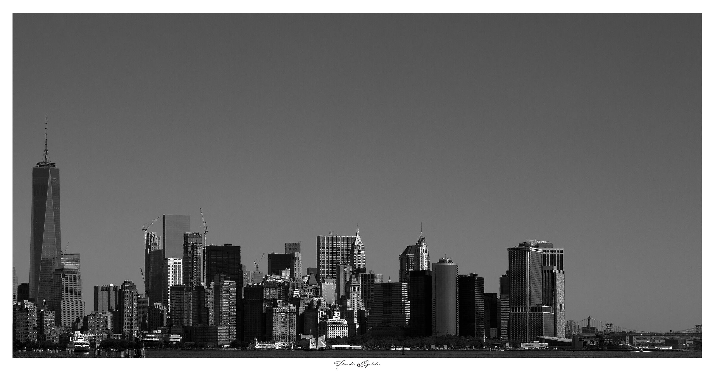 Lower Manhattan skyline ...
