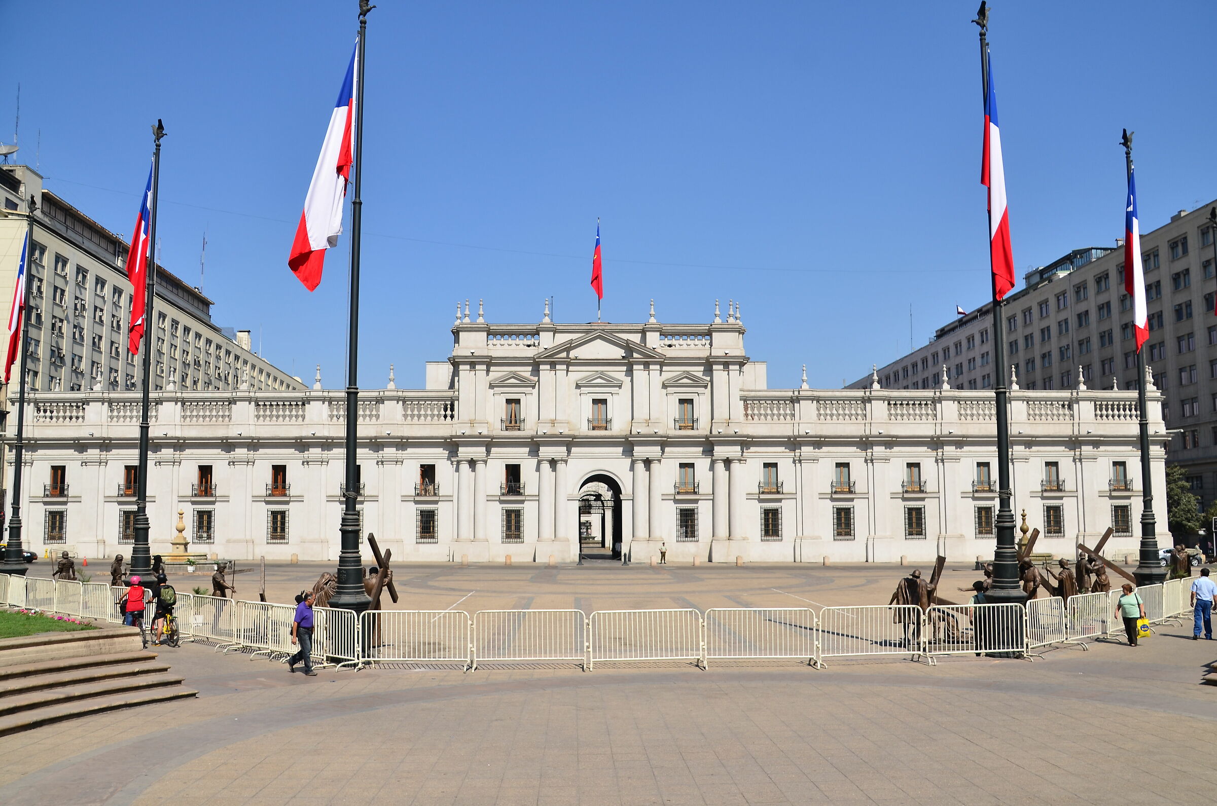 The Palace of the Moneda, Santiago, Chile...