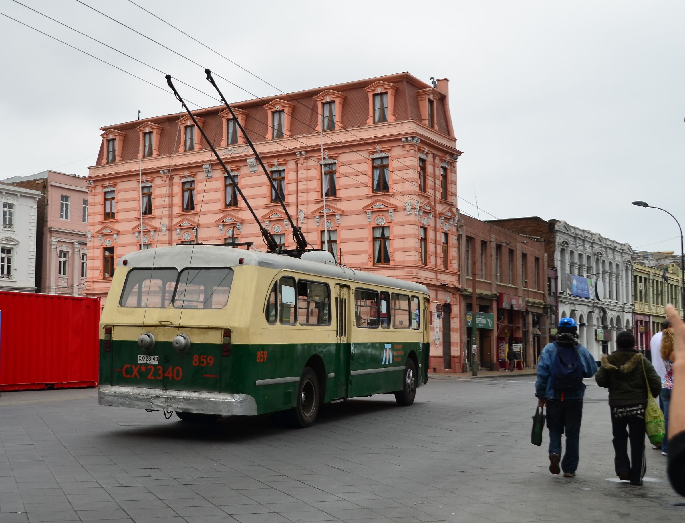One of Valparaiso's historic trolleybuses...
