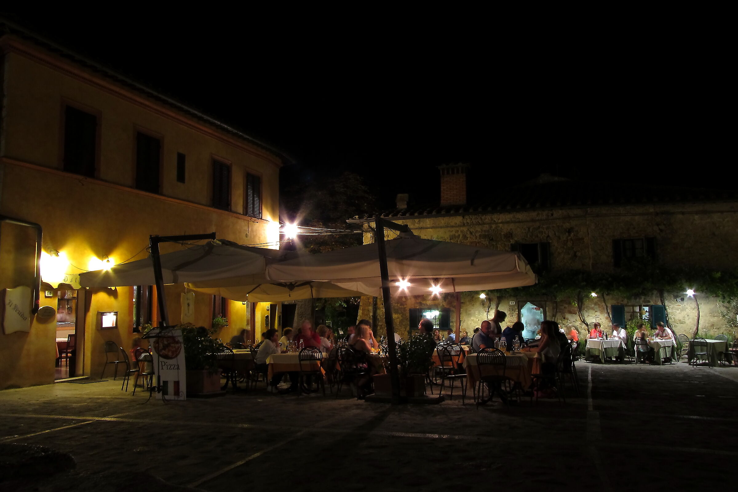 An evening in Monteriggioni...