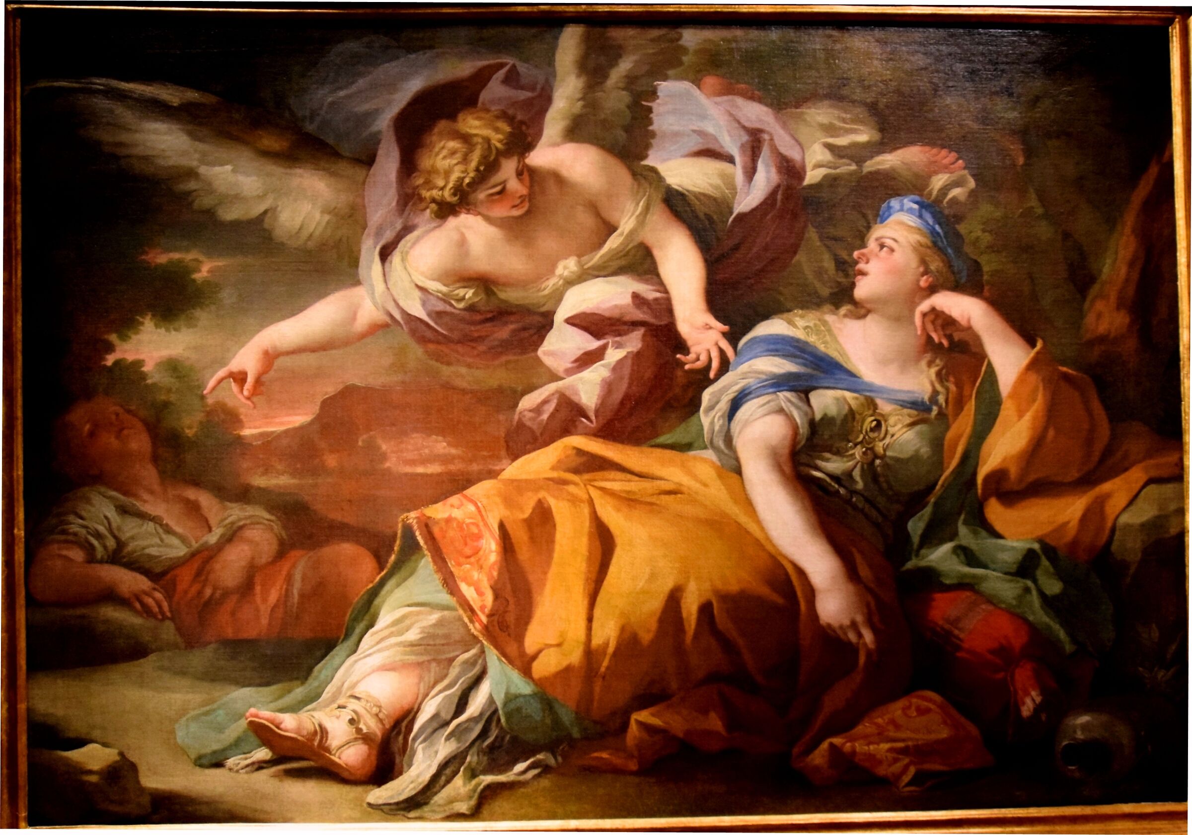 Solimena - Agar and Ishmael comforted by the Angel...
