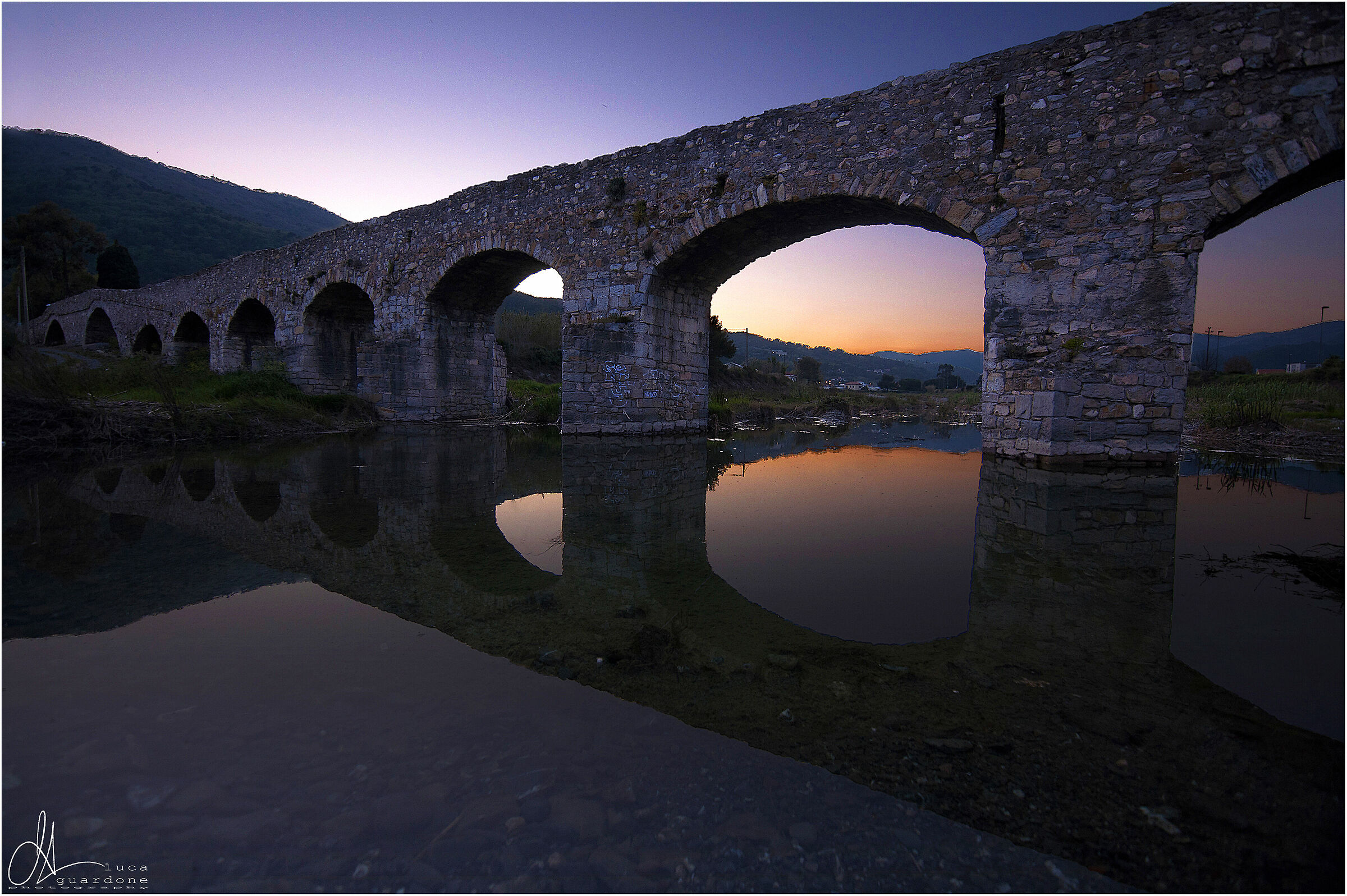 The medieval bridge and its arches...