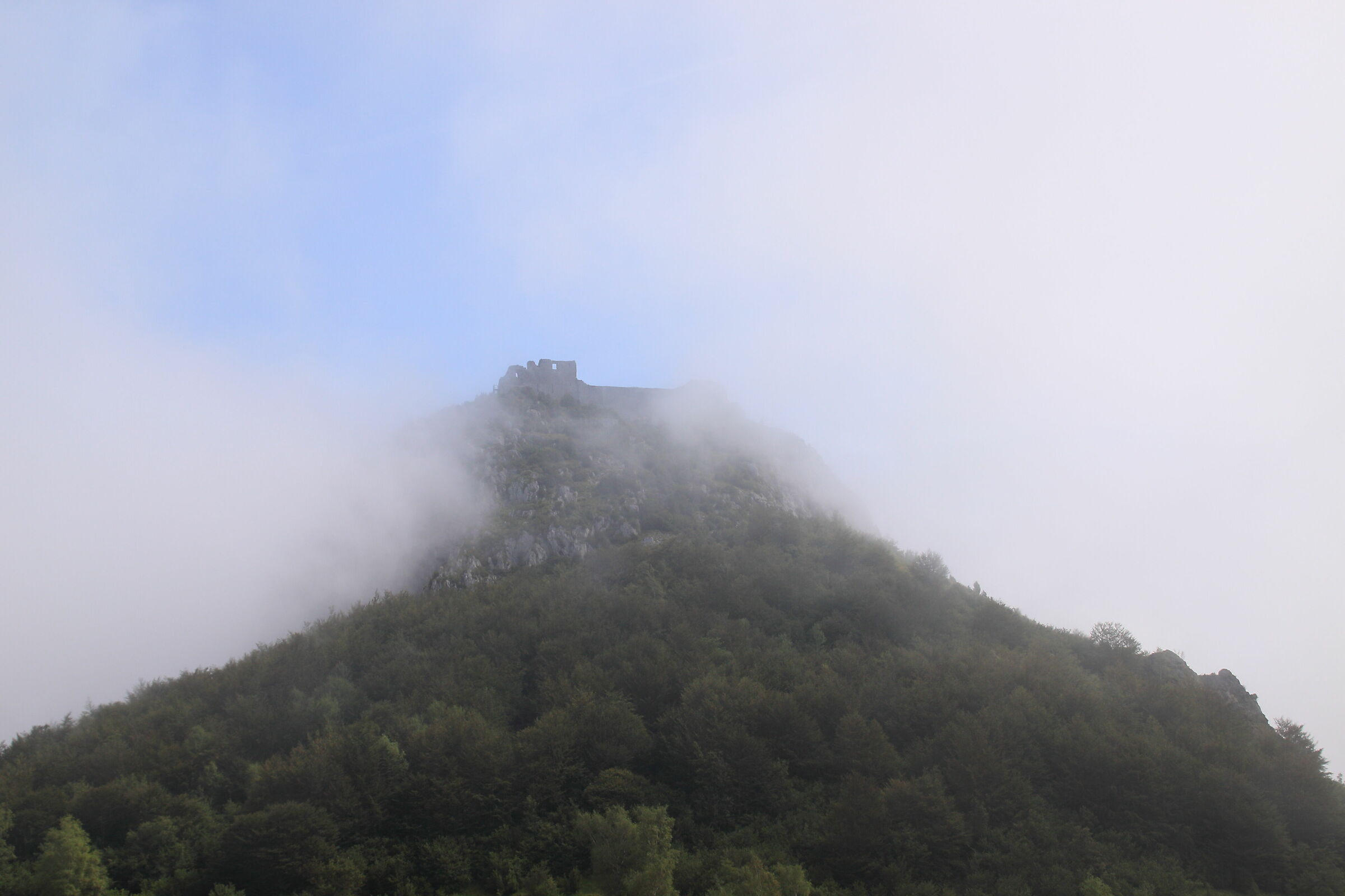 Montsegùr in the clouds...