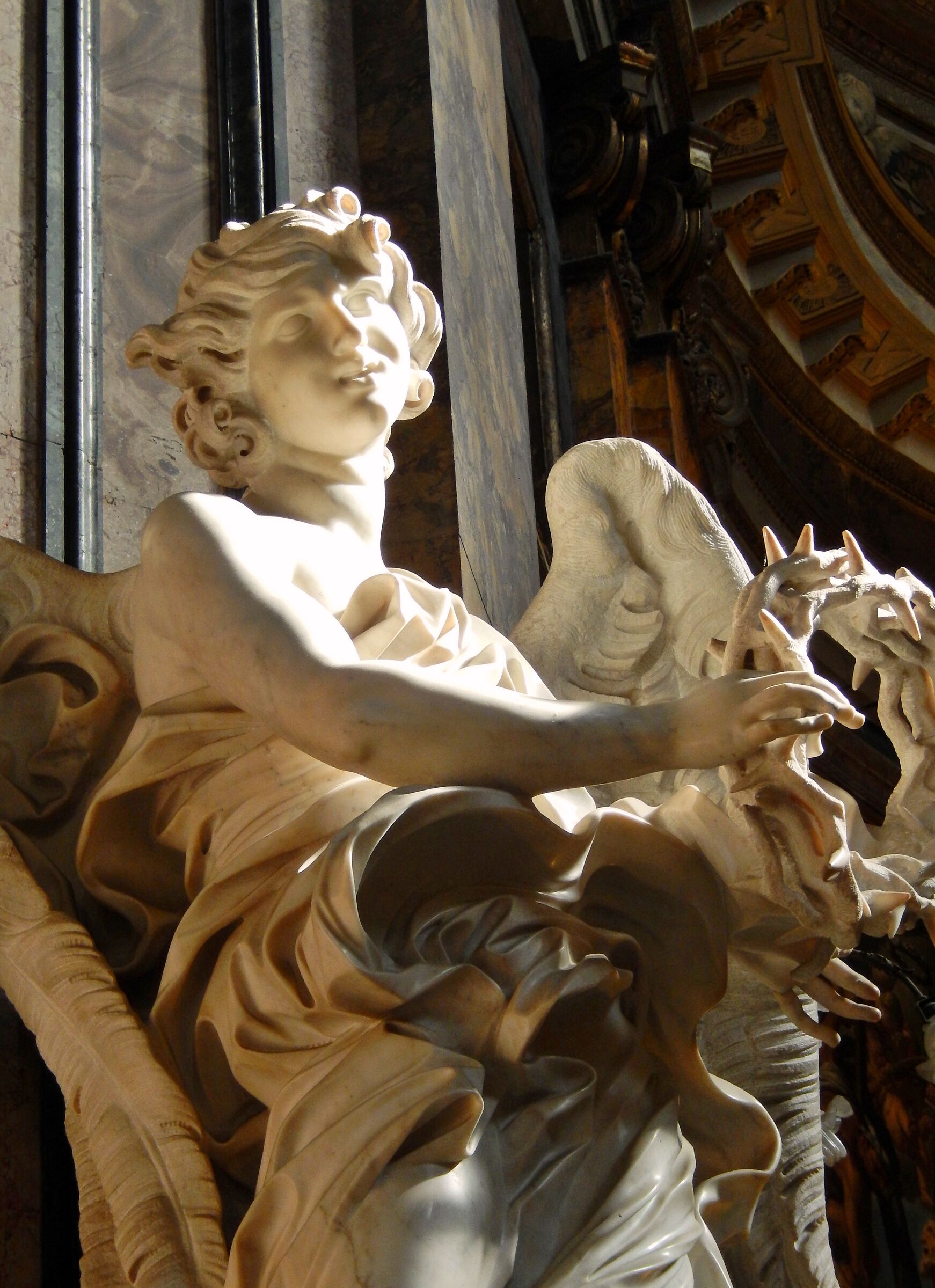 Bernini "Angel with crown of thorns"...
