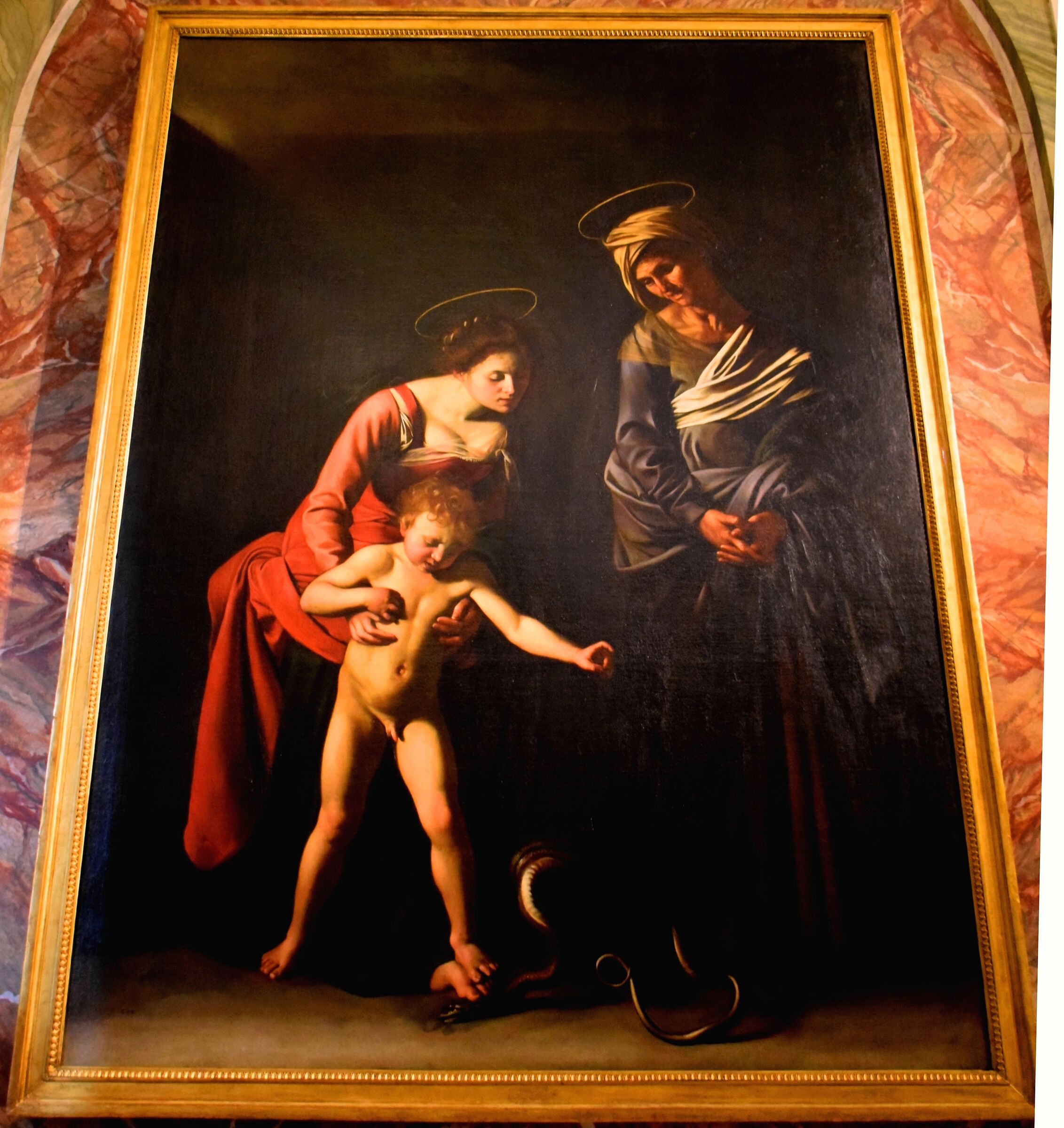 Borghese-Caravaggio Gallery "Madonna of the Palafrenieri"...