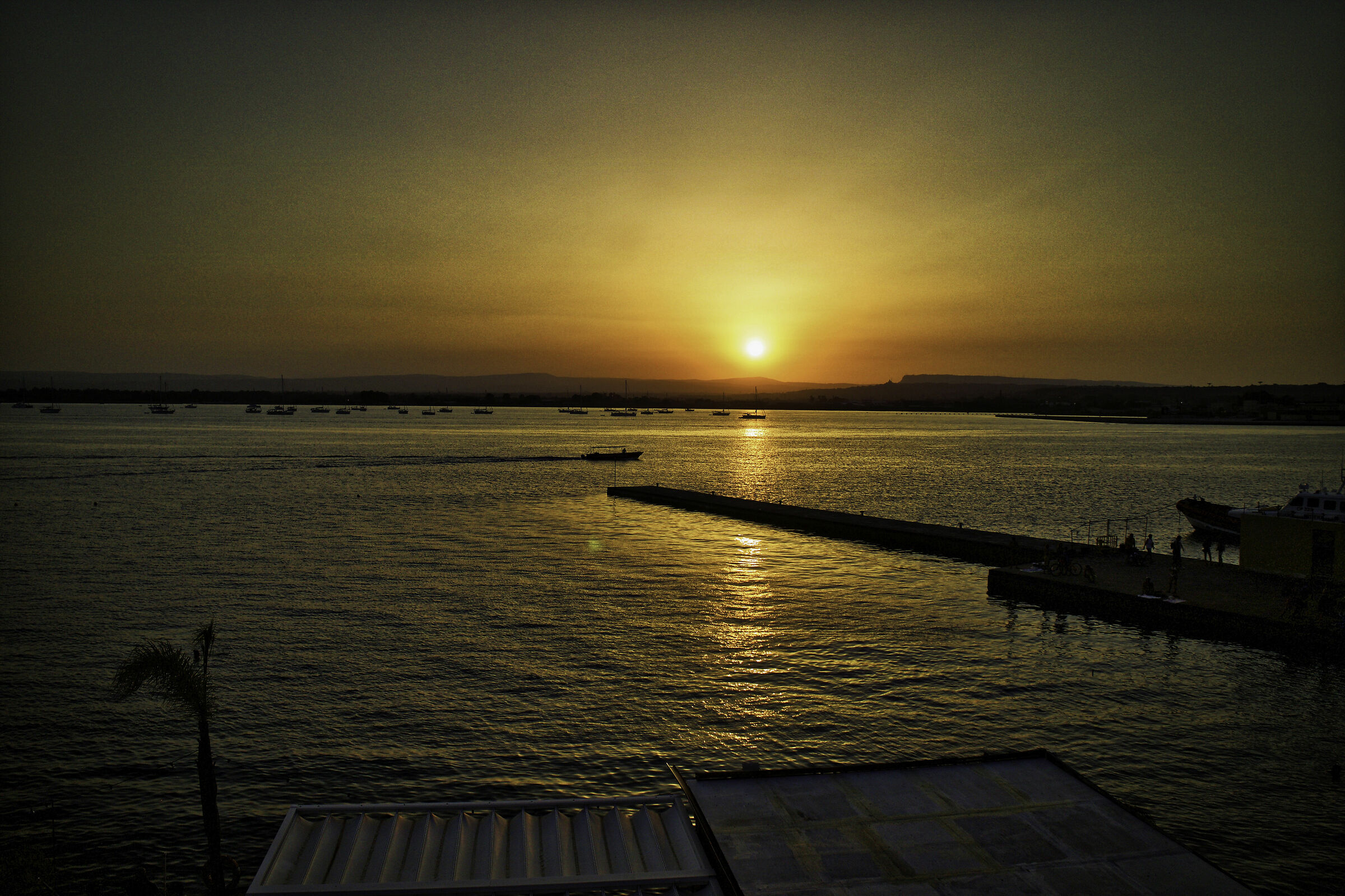 Sunset over the Sea of Ortigia...