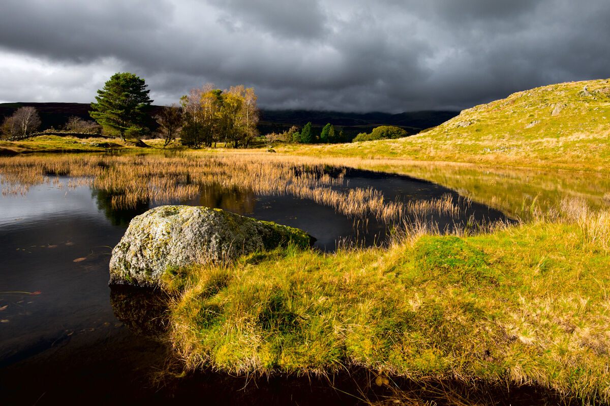 Kelly Hall Tarn before the storm...