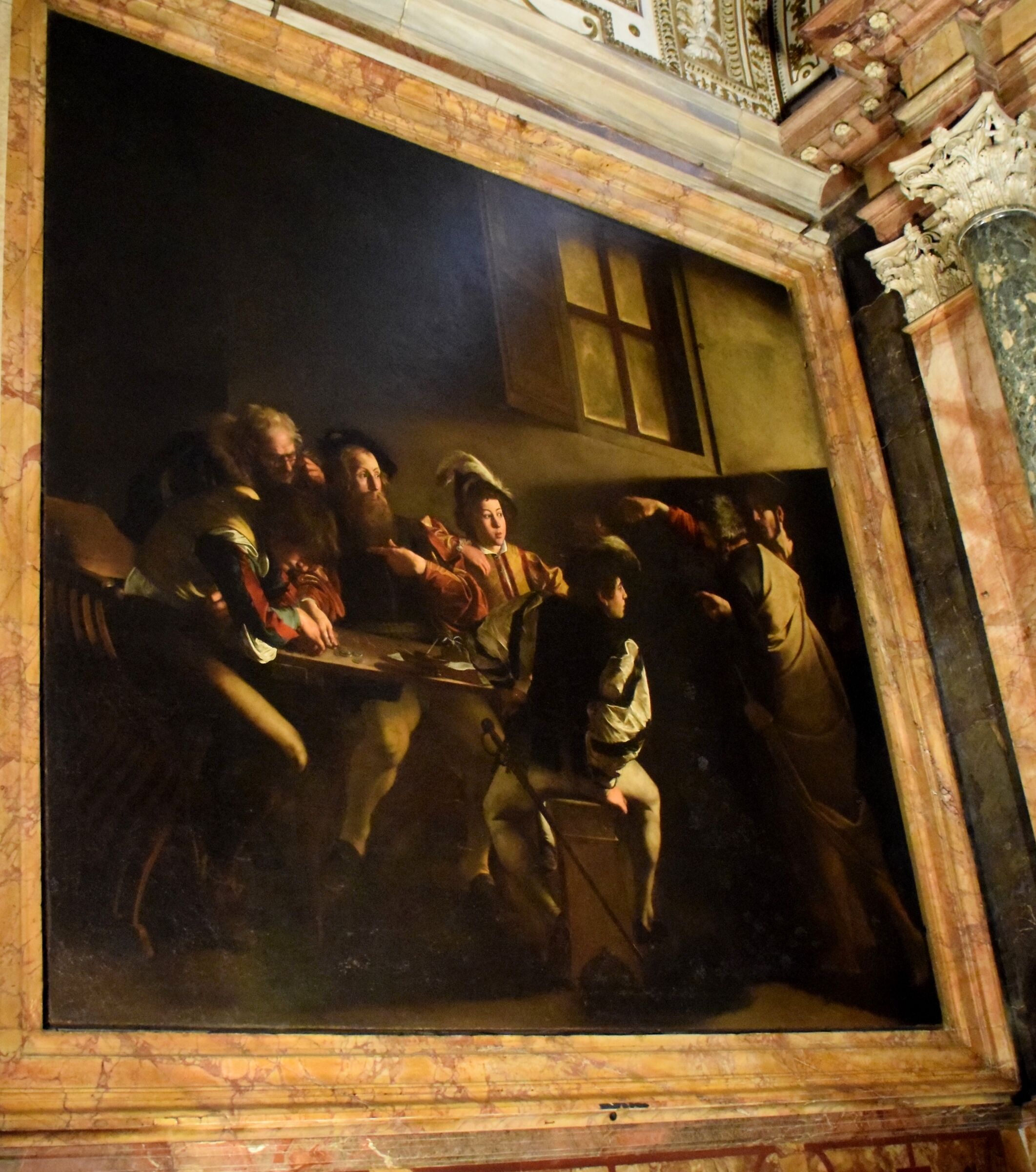 Caravaggio " Vocazione  di San Matteo"...